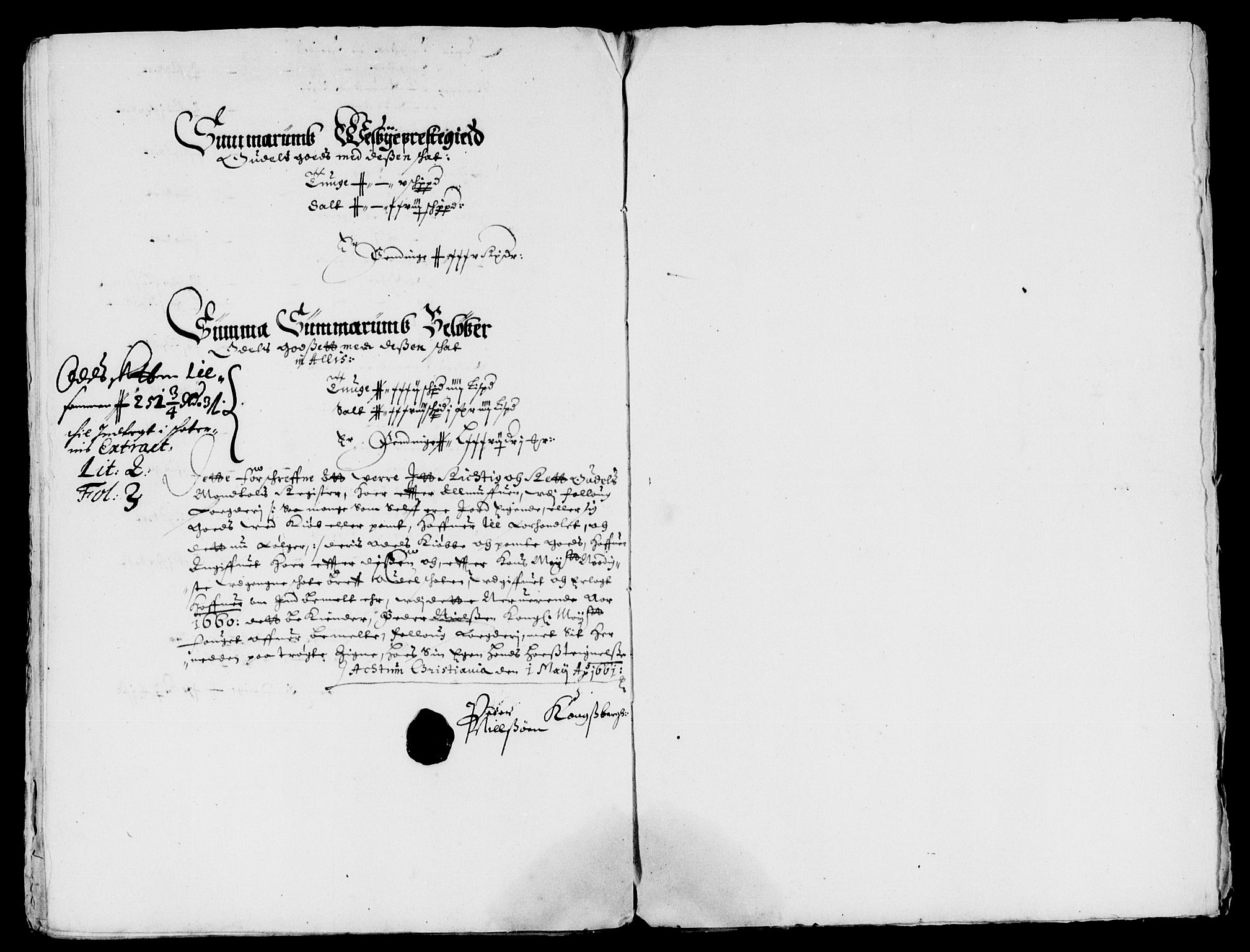 Rentekammeret inntil 1814, Reviderte regnskaper, Lensregnskaper, AV/RA-EA-5023/R/Rb/Rba/L0257: Akershus len, 1660-1661