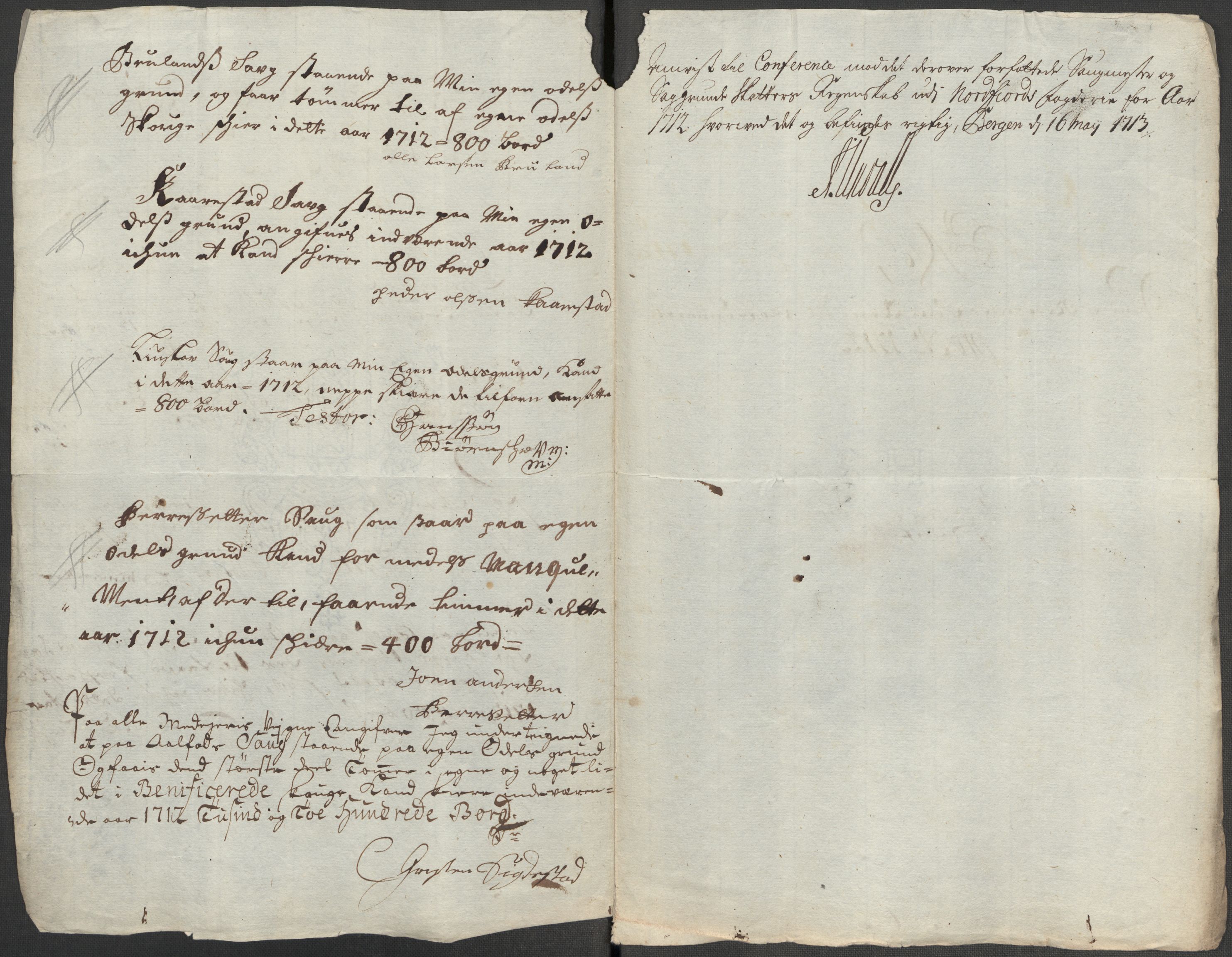 Rentekammeret inntil 1814, Reviderte regnskaper, Fogderegnskap, RA/EA-4092/R53/L3435: Fogderegnskap Sunn- og Nordfjord, 1712, s. 173