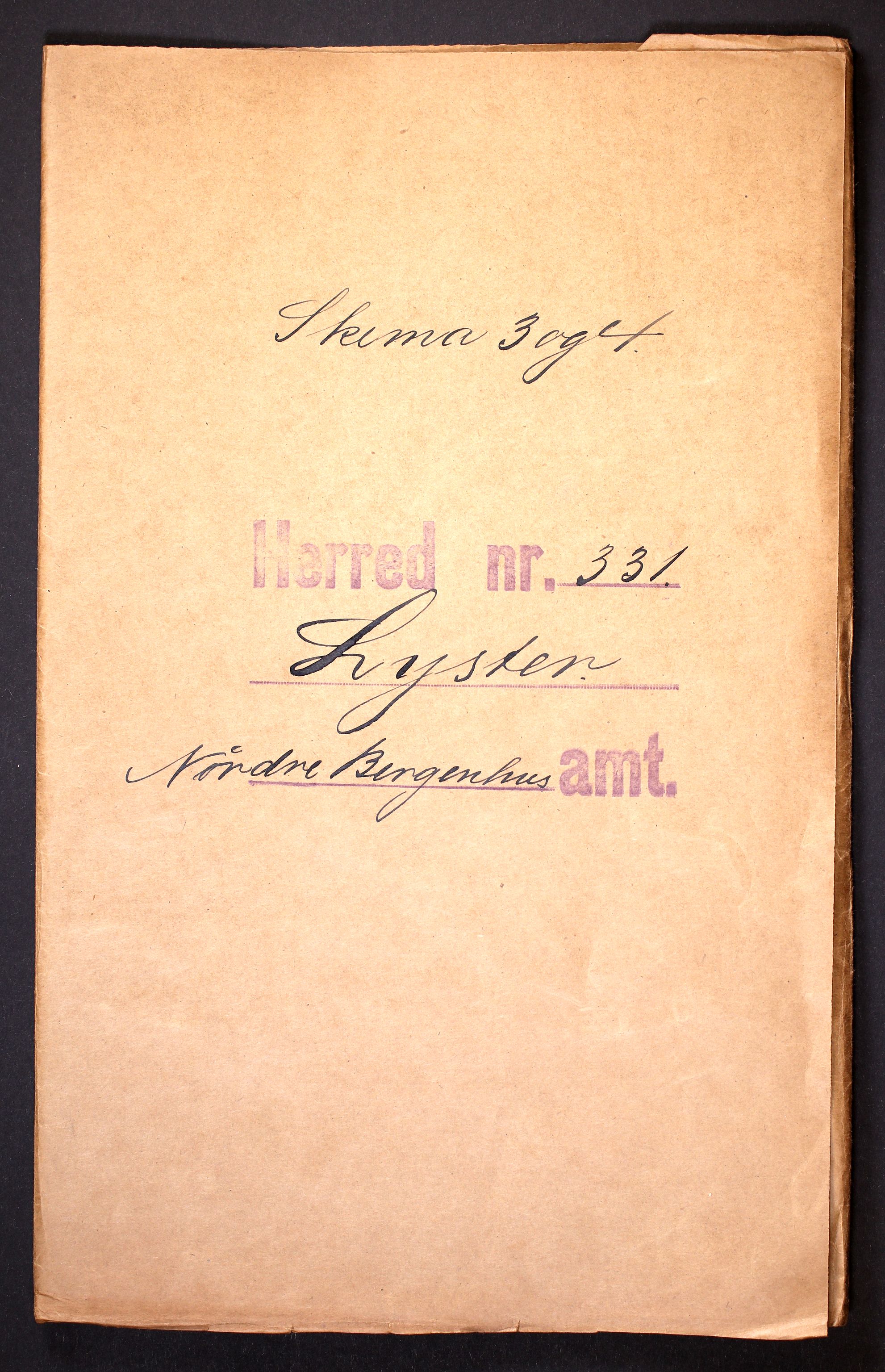 RA, Folketelling 1910 for 1426 Luster herred, 1910, s. 2