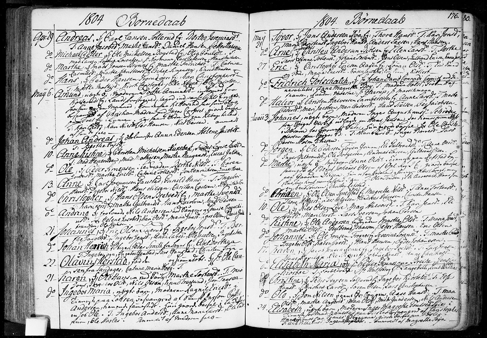 Aker prestekontor kirkebøker, SAO/A-10861/F/L0010: Ministerialbok nr. 10, 1786-1809, s. 176
