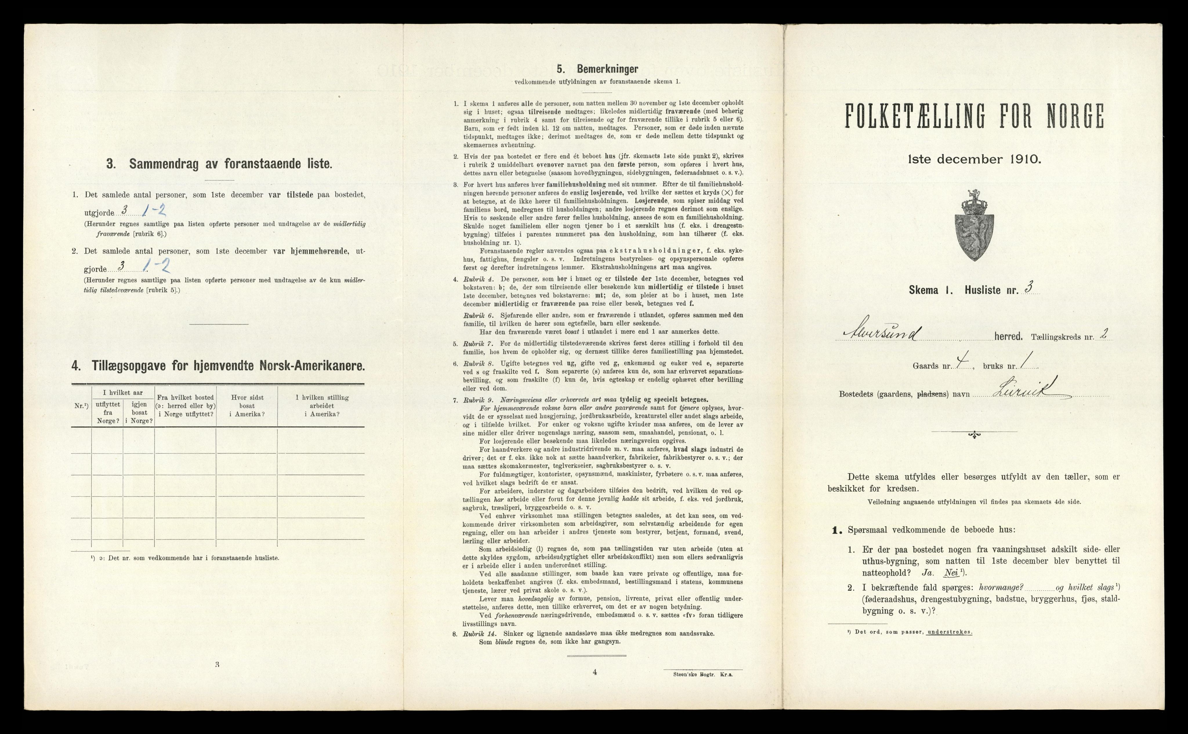 RA, Folketelling 1910 for 1257 Alversund herred, 1910, s. 122
