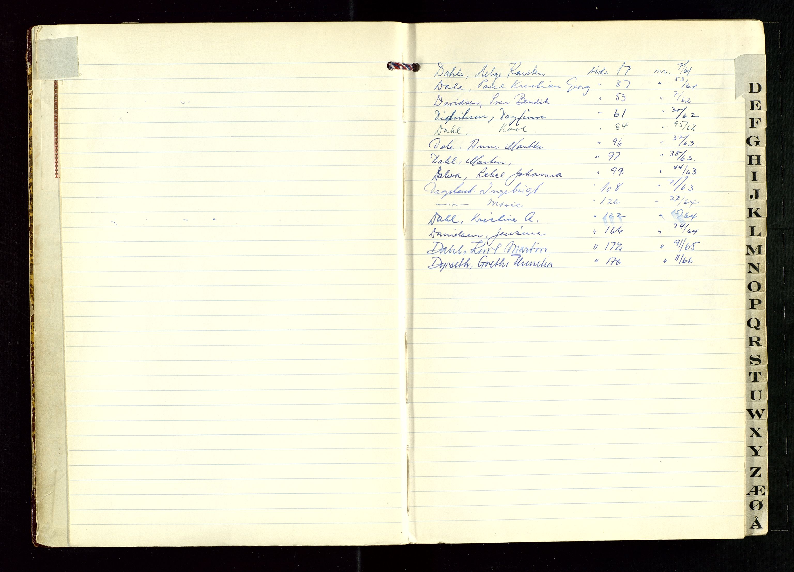 Skudenes lensmannskontor, AV/SAST-A-100444/Gga/L0010: "Dødsfallprotokoll", 1960-1966