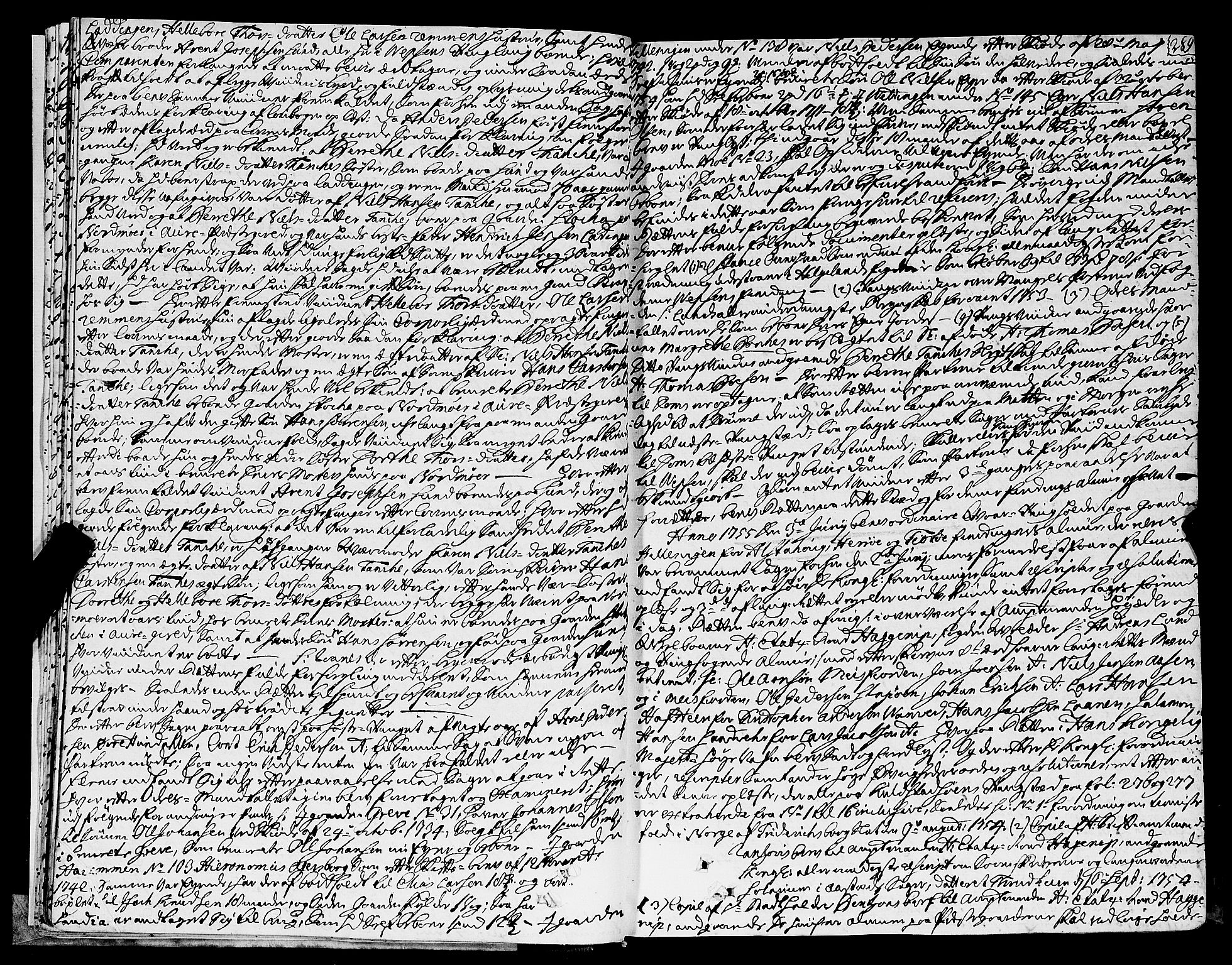 Helgeland sorenskriveri, SAT/A-0004/1/1A/L0016: Tingbok 15B, 1755-1756, s. 289