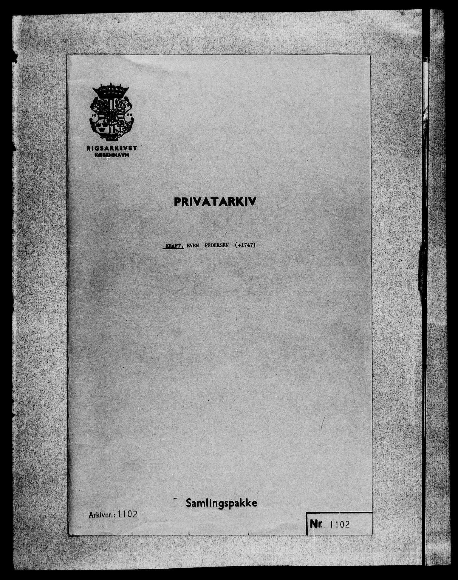 Fra DRA 1996, Privatarkiver etter 1660, AV/RA-EA-5941/F/L0001: Privatarkiver etter 1660, 1669-1740, s. 70