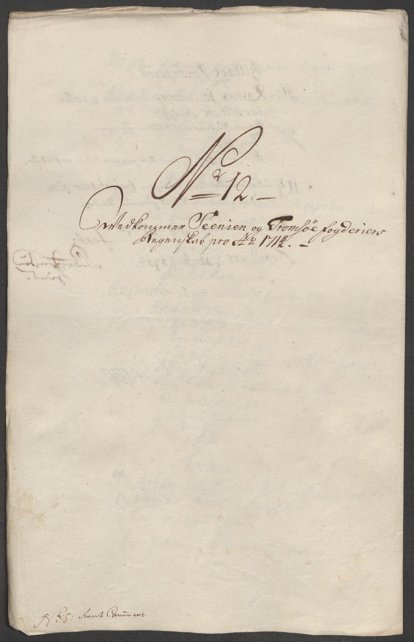 Rentekammeret inntil 1814, Reviderte regnskaper, Fogderegnskap, RA/EA-4092/R68/L4760: Fogderegnskap Senja og Troms, 1714, s. 102