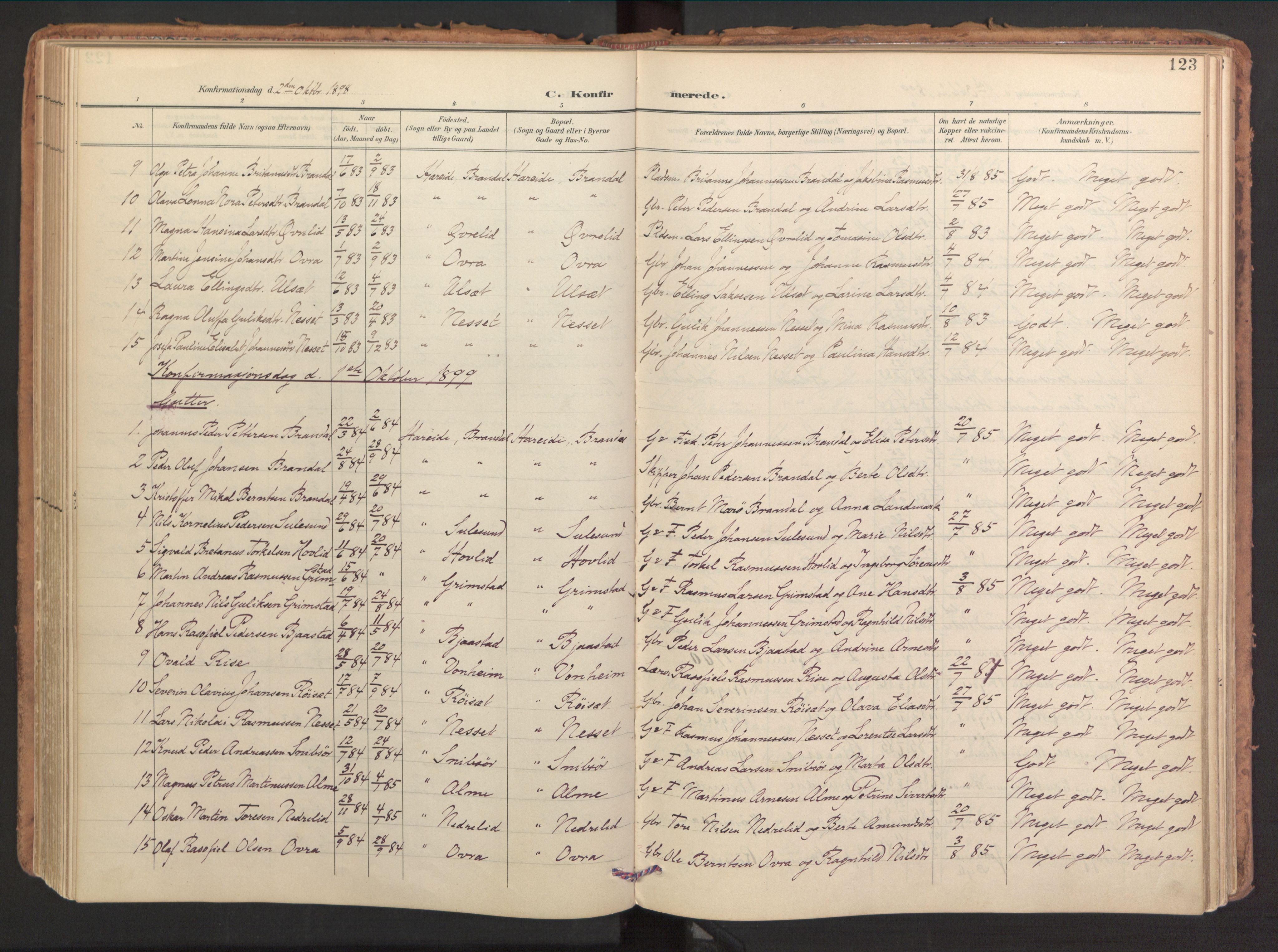 Ministerialprotokoller, klokkerbøker og fødselsregistre - Møre og Romsdal, AV/SAT-A-1454/510/L0123: Ministerialbok nr. 510A03, 1898-1922, s. 123