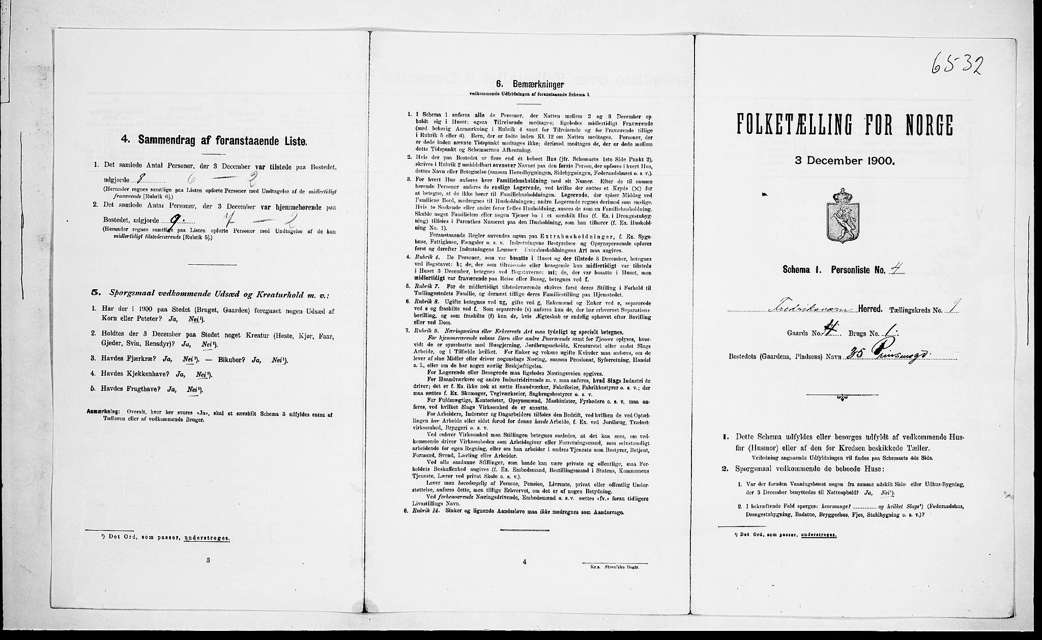 RA, Folketelling 1900 for 0798 Fredriksvern herred, 1900, s. 319