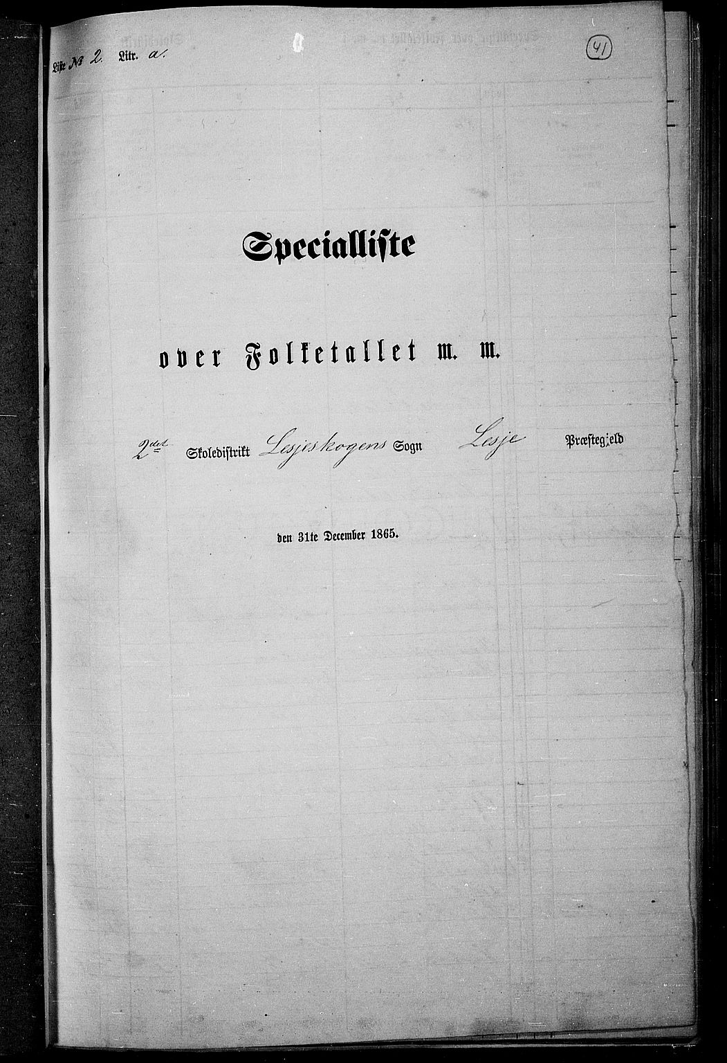 RA, Folketelling 1865 for 0512P Lesja prestegjeld, 1865, s. 36