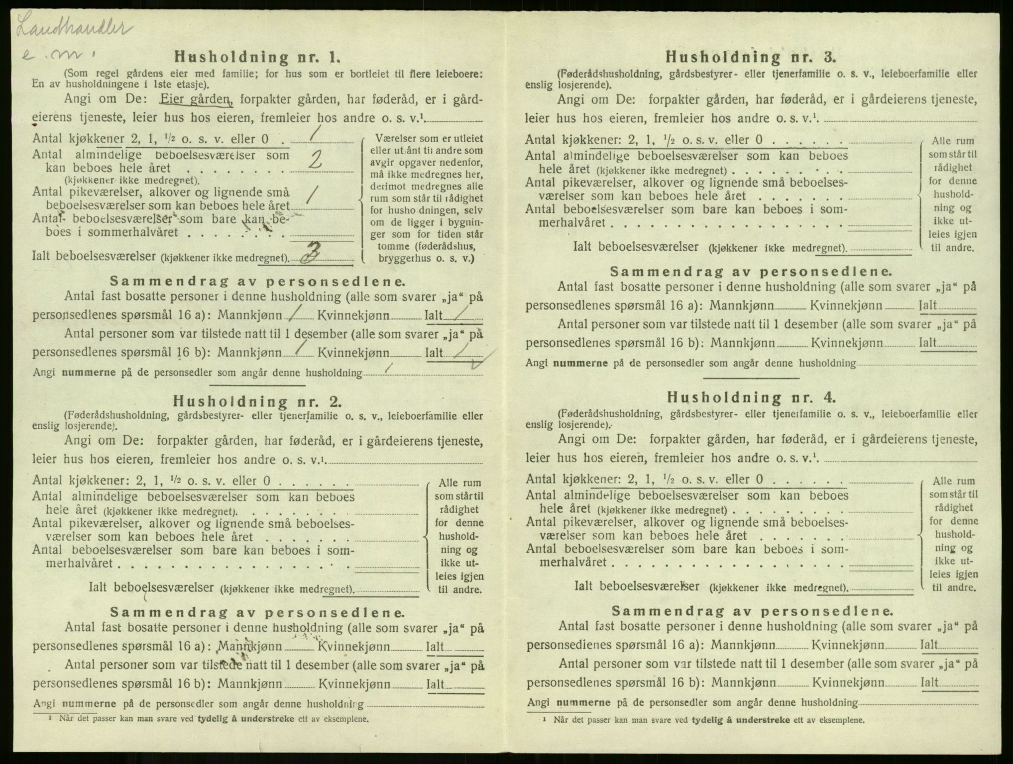 SAKO, Folketelling 1920 for 0719 Andebu herred, 1920, s. 1023