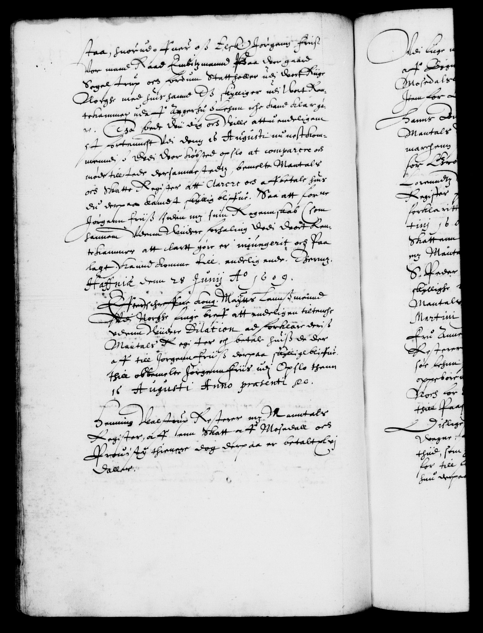 Danske Kanselli 1572-1799, RA/EA-3023/F/Fc/Fca/Fcab/L0003: Norske tegnelser (mikrofilm), 1596-1616, s. 336b