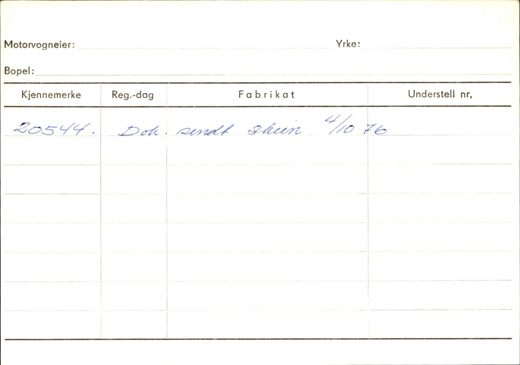 Statens vegvesen, Sogn og Fjordane vegkontor, SAB/A-5301/4/F/L0130: Eigarregister Eid T-Å. Høyanger A-O, 1945-1975, s. 1719