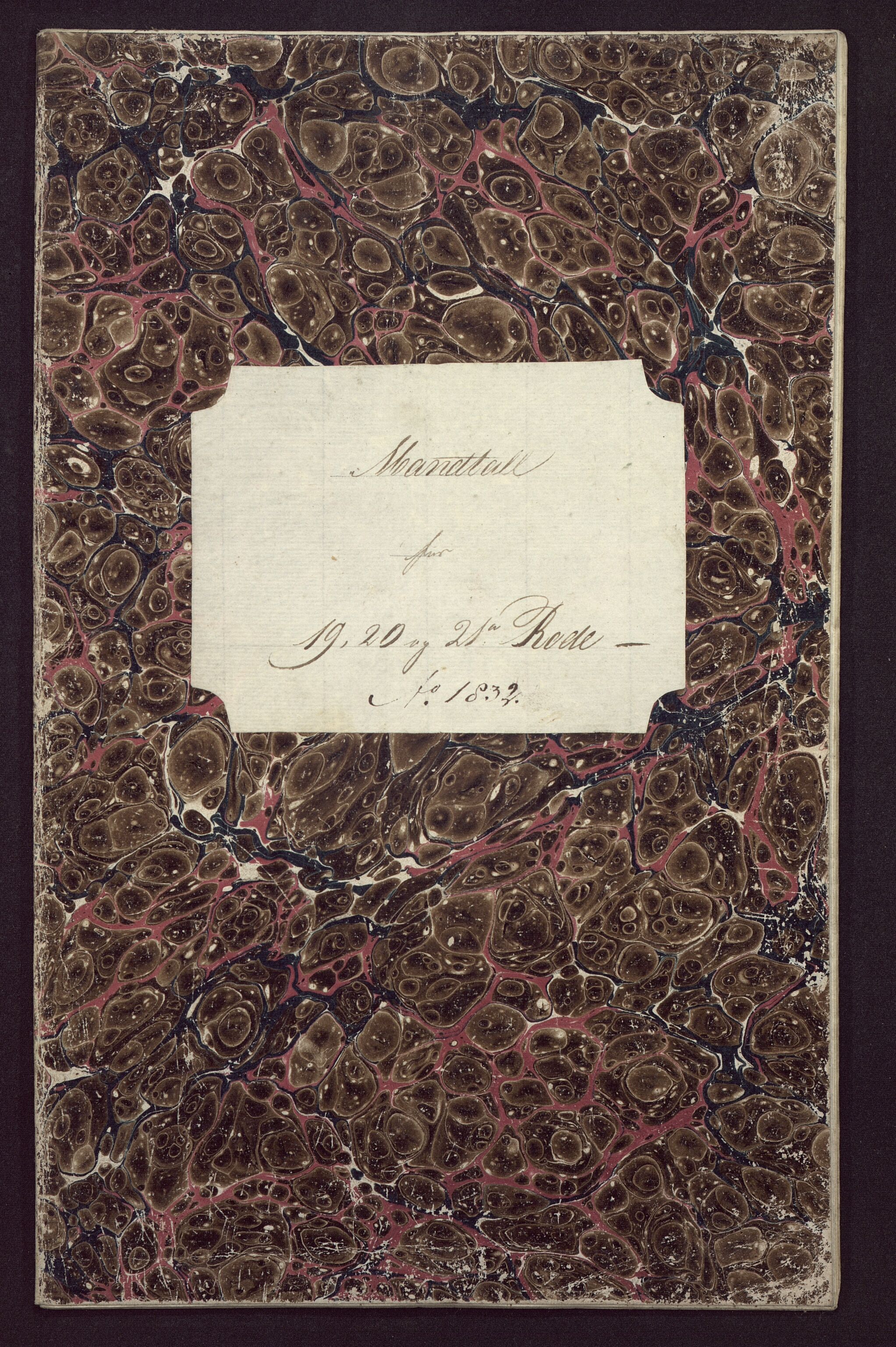 Borgervæpningen i Bergen, BBA/A-1301/F/Fa/L0001/0006: Manntall / 1832:  19., 20., og 21. rode, 1832