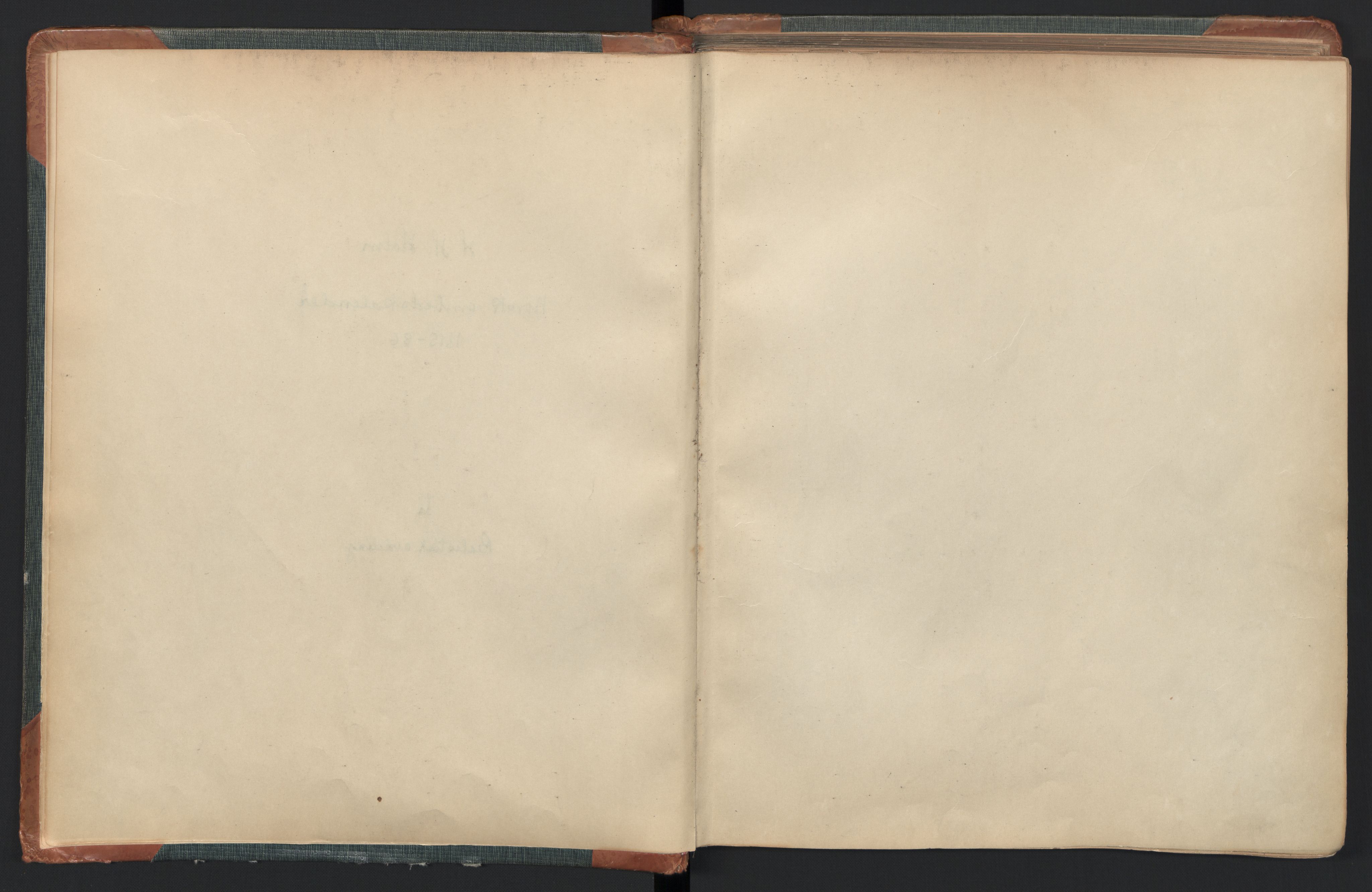 Manuskriptsamlingen, RA/EA-3667/F/L0110b: Holm, Harald Hartvig; Norsk embetskalender, bd. 2, 1886