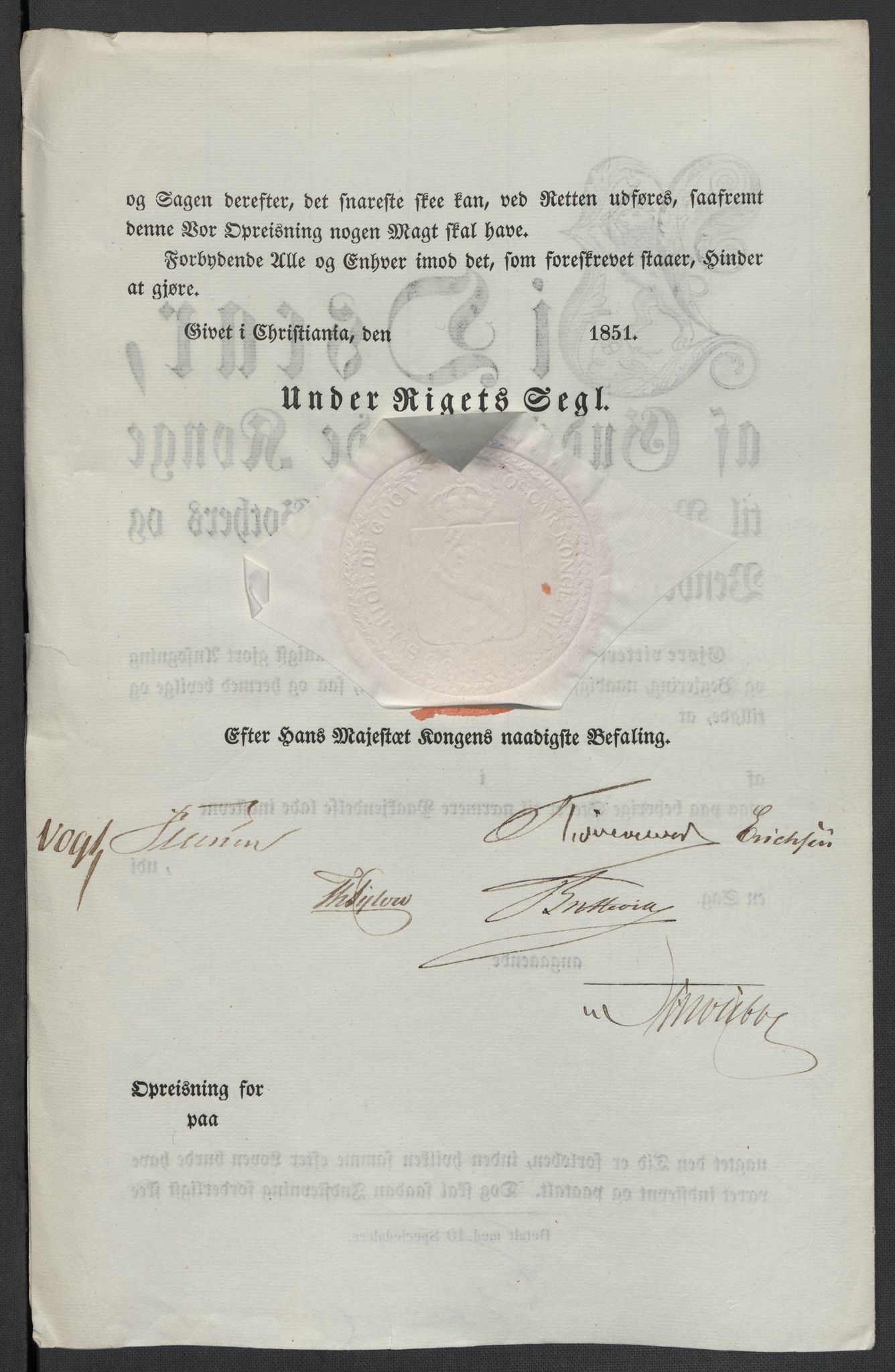 Christie, Wilhelm Frimann Koren, RA/PA-0014/F/L0005: Christies dokumenter fra Stortinget, 1815-1816, s. 271