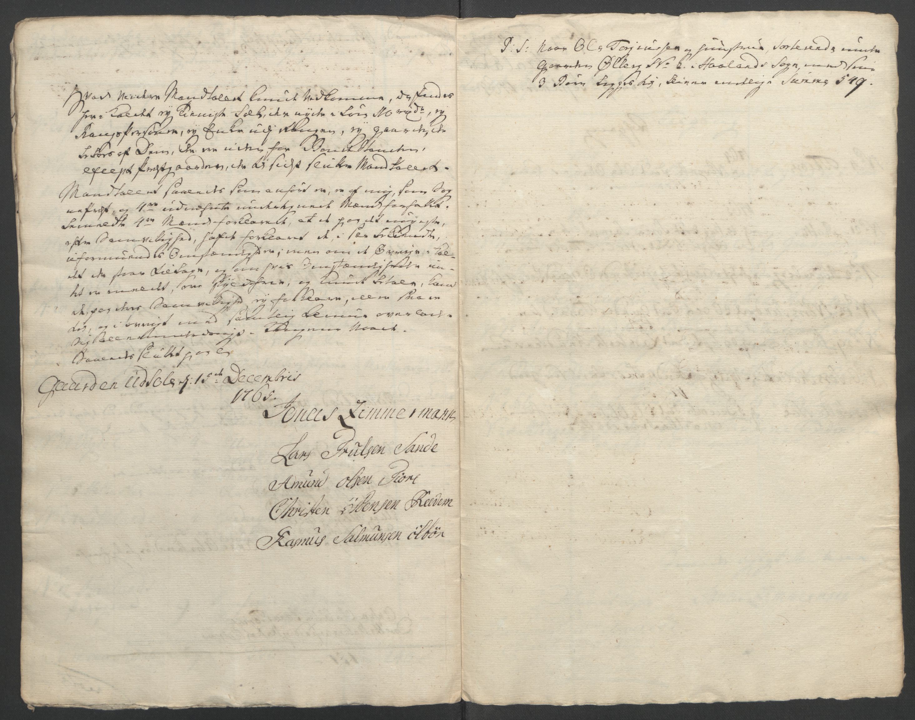 Rentekammeret inntil 1814, Reviderte regnskaper, Fogderegnskap, AV/RA-EA-4092/R46/L2836: Ekstraskatten Jæren og Dalane, 1764-1766, s. 123