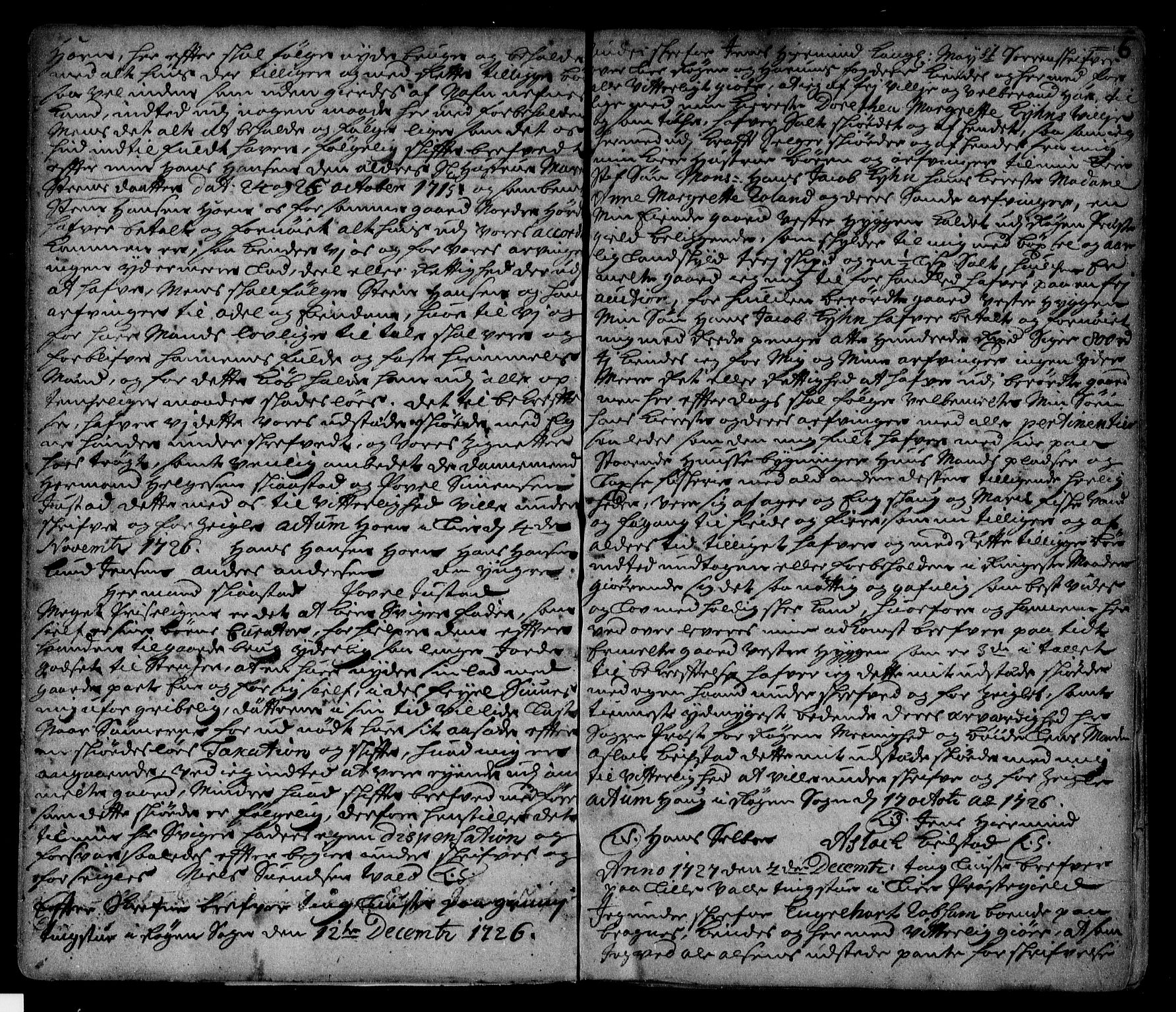 Lier, Røyken og Hurum sorenskriveri, SAKO/A-89/G/Ga/Gaa/L0002: Pantebok nr. II, 1725-1755, s. 6