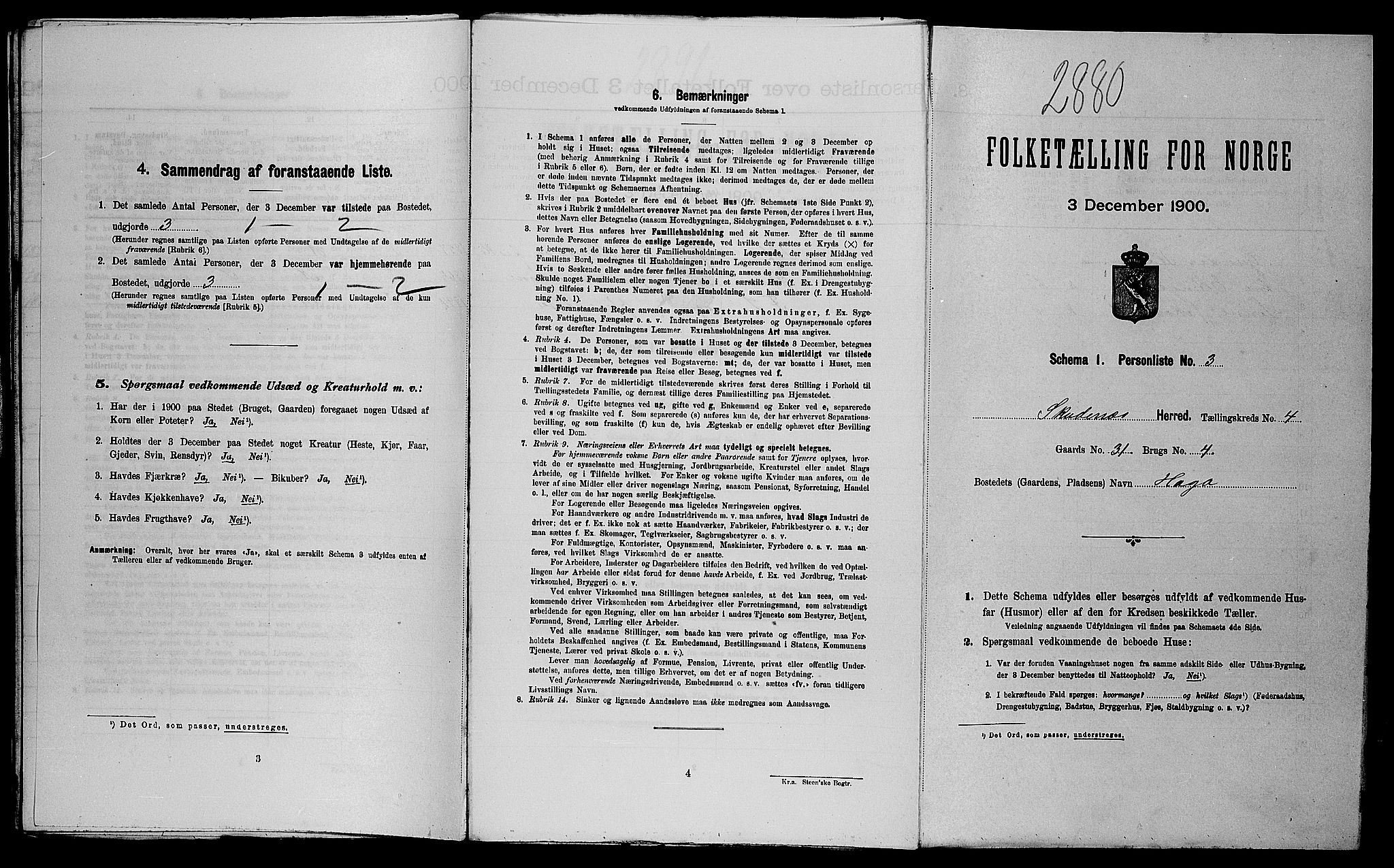SAST, Folketelling 1900 for 1150 Skudenes herred, 1900, s. 562