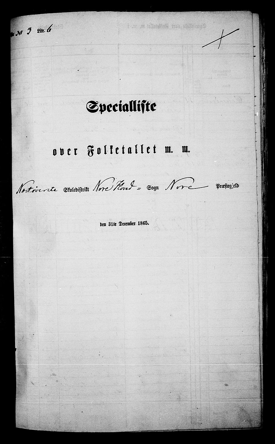 RA, Folketelling 1865 for 0633P Nore prestegjeld, 1865, s. 63