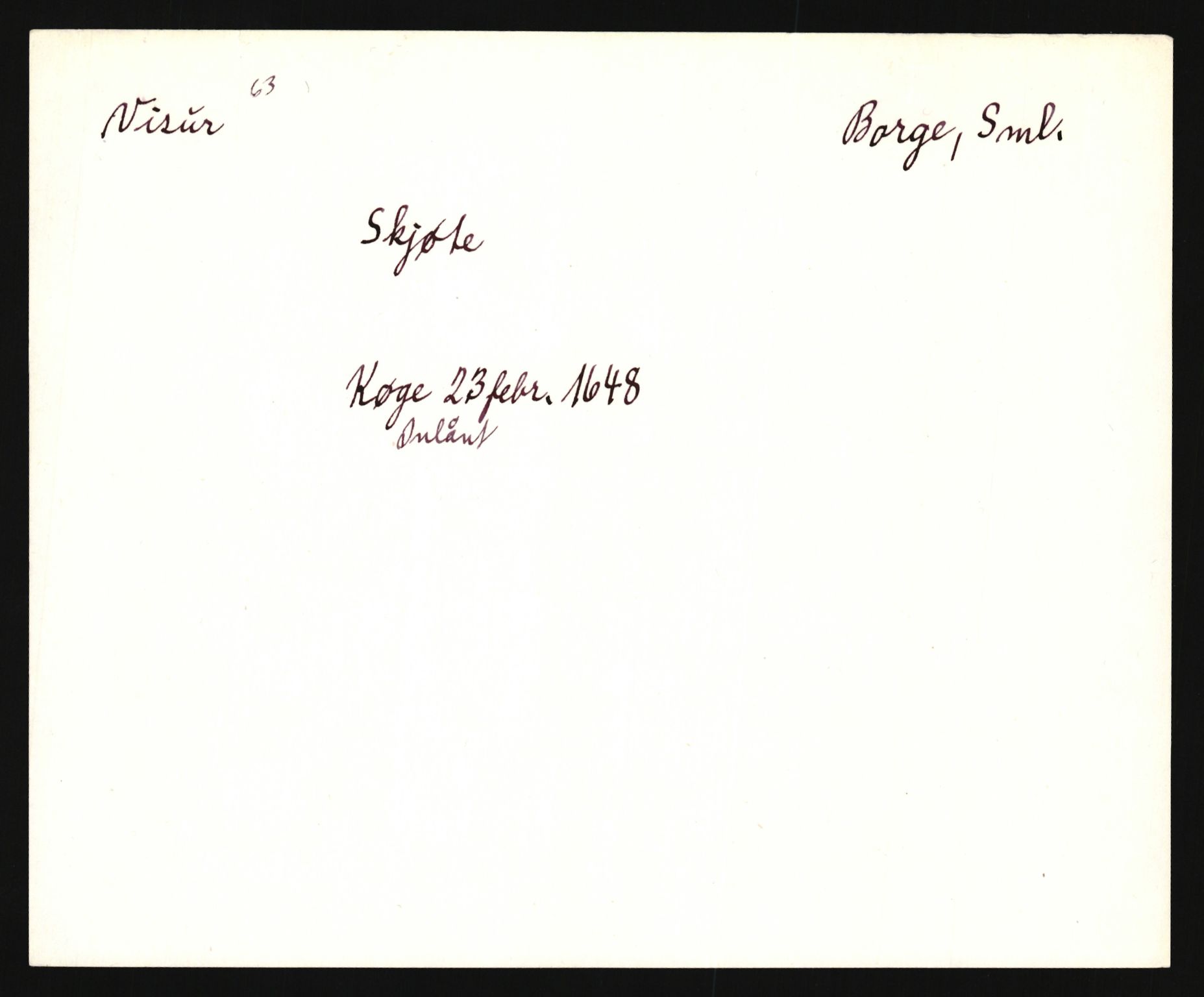 Riksarkivets diplomsamling, AV/RA-EA-5965/F35/F35e/L0003: Registreringssedler Østfold 3, 1300-1900, s. 69