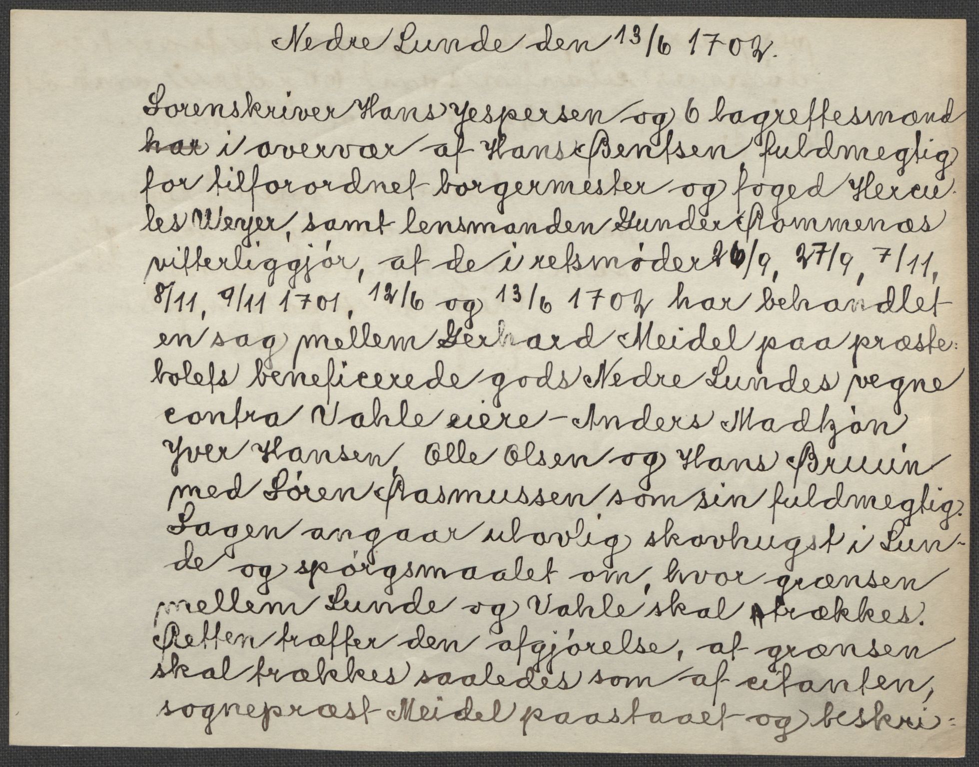 Riksarkivets diplomsamling, RA/EA-5965/F15/L0026: Prestearkiv - Telemark, 1575-1838, s. 121