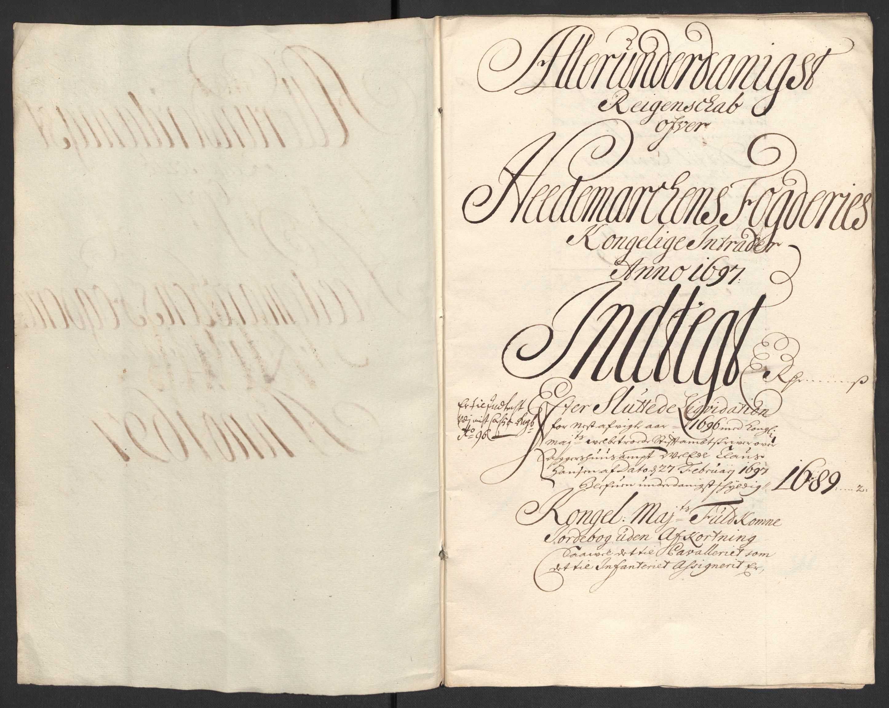 Rentekammeret inntil 1814, Reviderte regnskaper, Fogderegnskap, AV/RA-EA-4092/R16/L1037: Fogderegnskap Hedmark, 1697-1698, s. 4