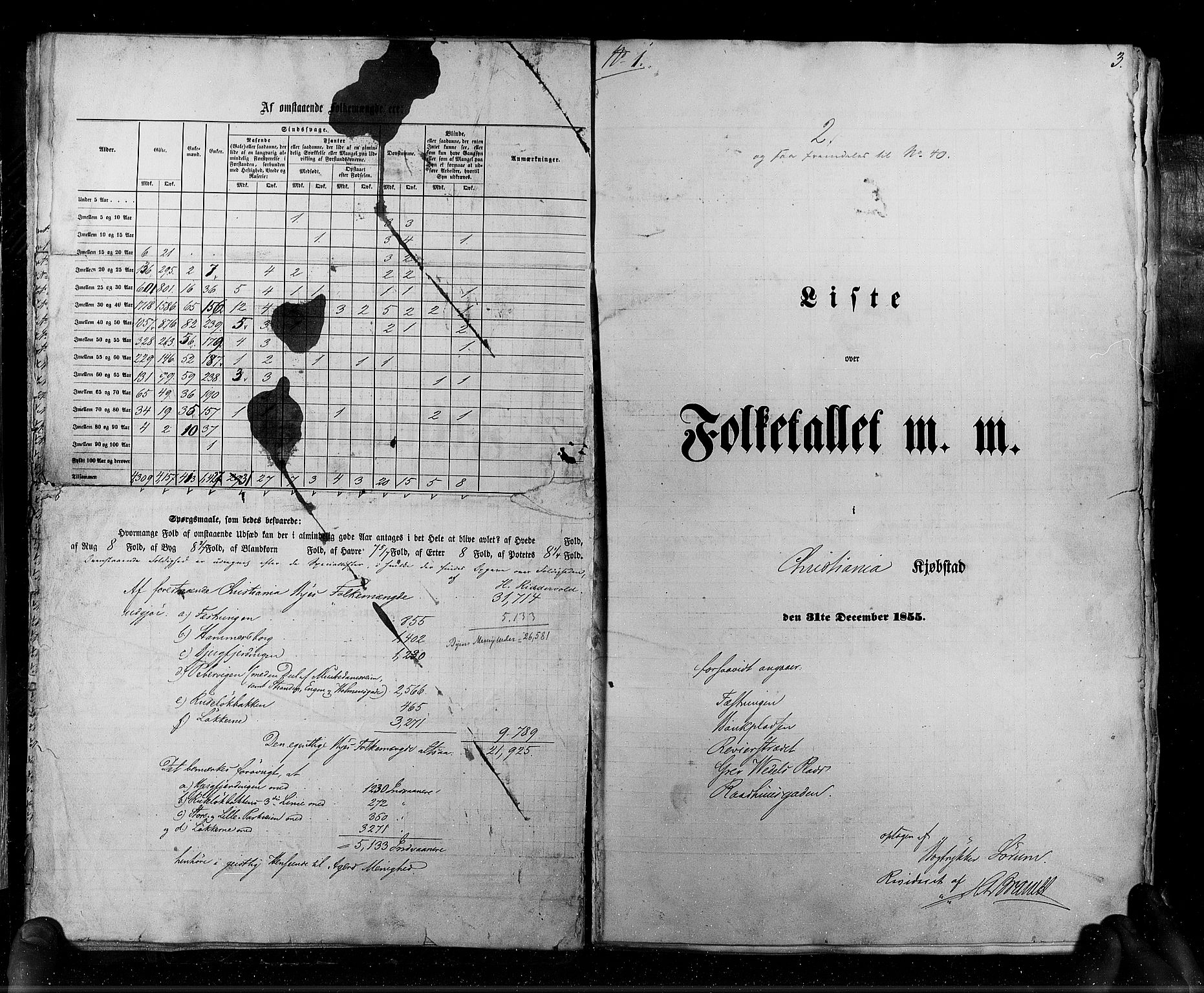 RA, Folketellingen 1855, bind 7: Kjøpsteder og ladesteder: Fredrikshald-Kragerø, 1855, s. 3