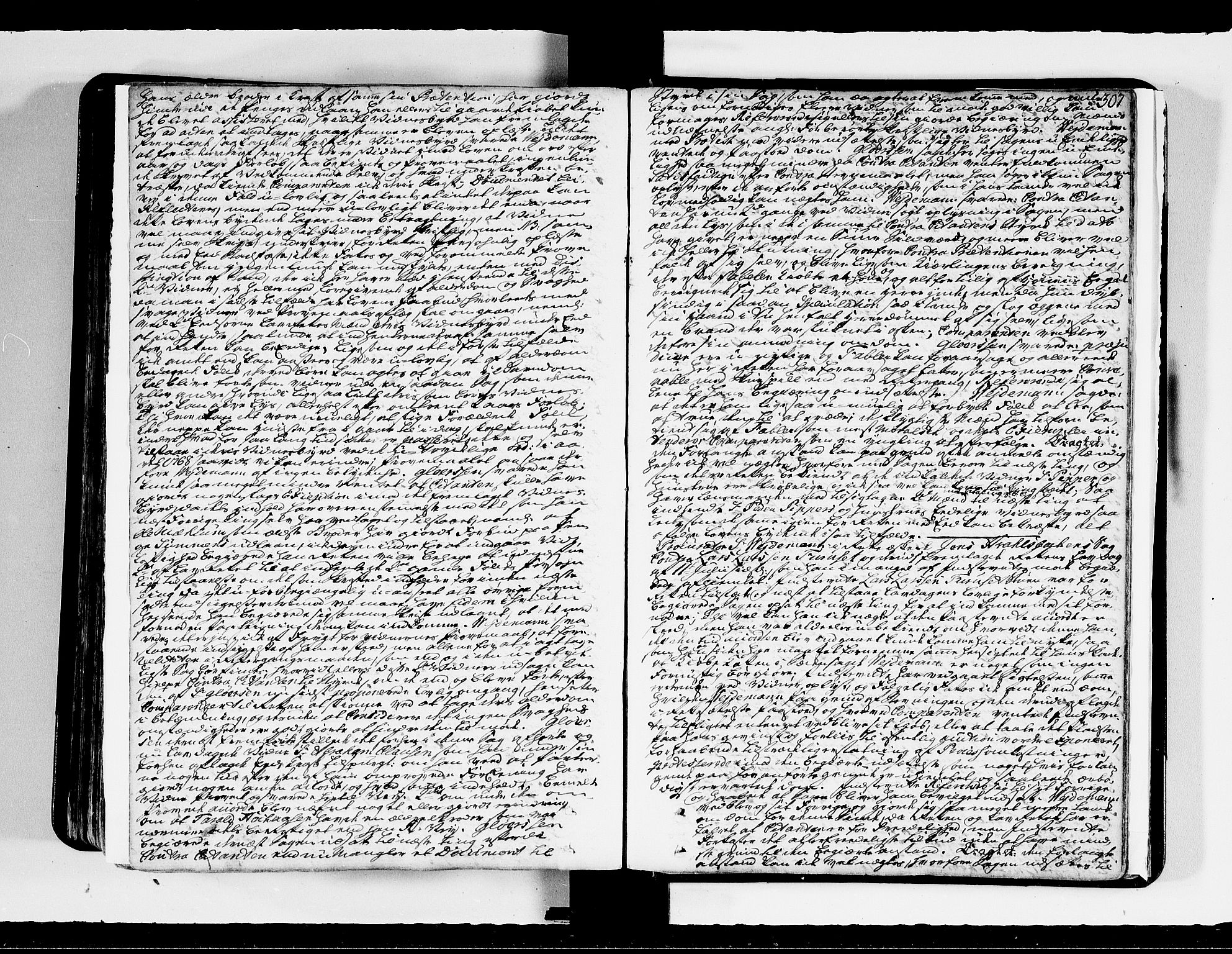Hedemarken sorenskriveri, SAH/TING-034/G/Gb/L0051A: Tingbok, 1768-1772, s. 306b-307a