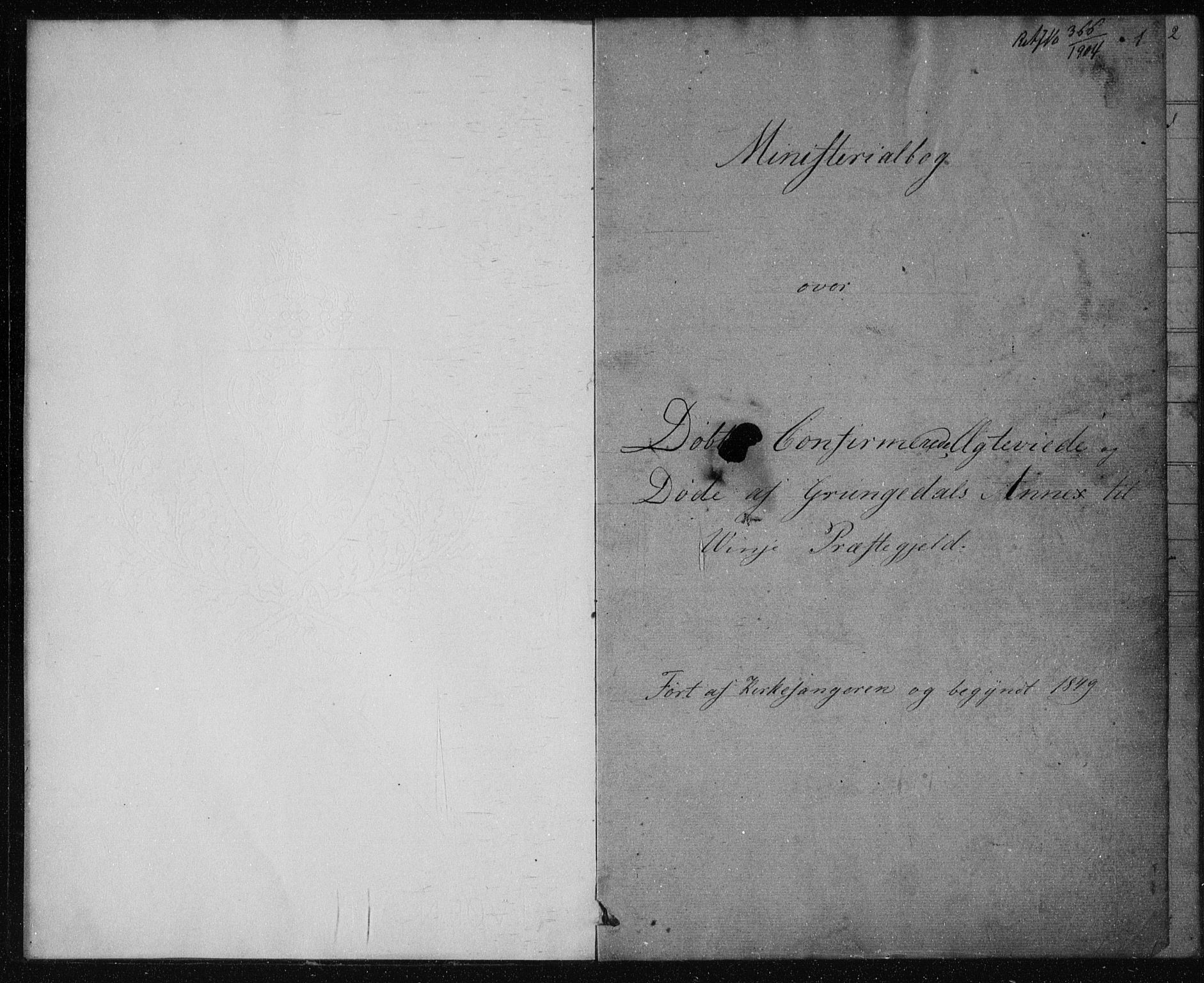 Vinje kirkebøker, SAKO/A-312/G/Gc/L0001: Klokkerbok nr. III 1, 1850-1893, s. 1
