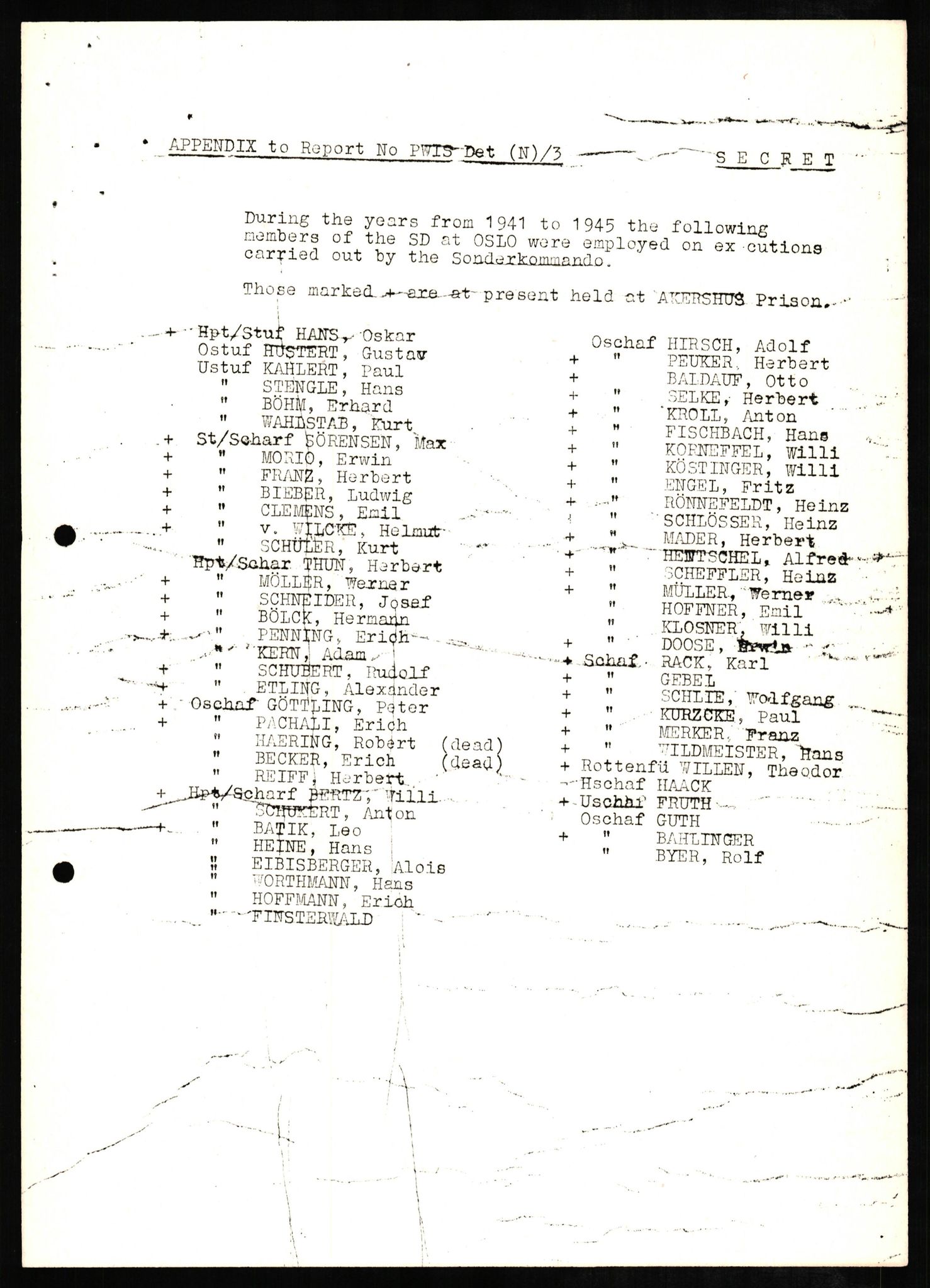 Forsvaret, Forsvarets overkommando II, AV/RA-RAFA-3915/D/Db/L0008: CI Questionaires. Tyske okkupasjonsstyrker i Norge. Tyskere., 1945-1946, s. 93