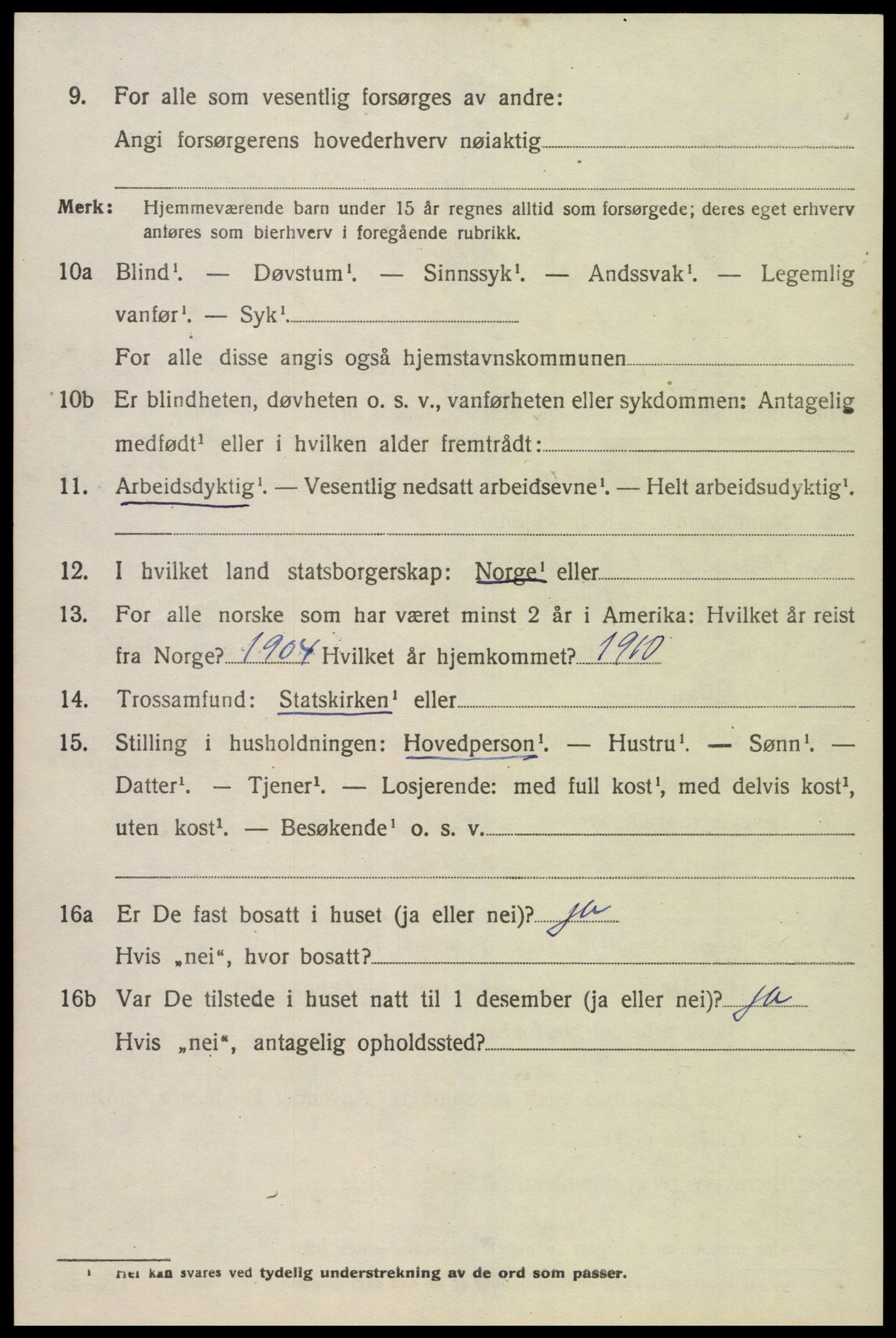 SAK, Folketelling 1920 for 1025 Grindheim herred, 1920, s. 1840
