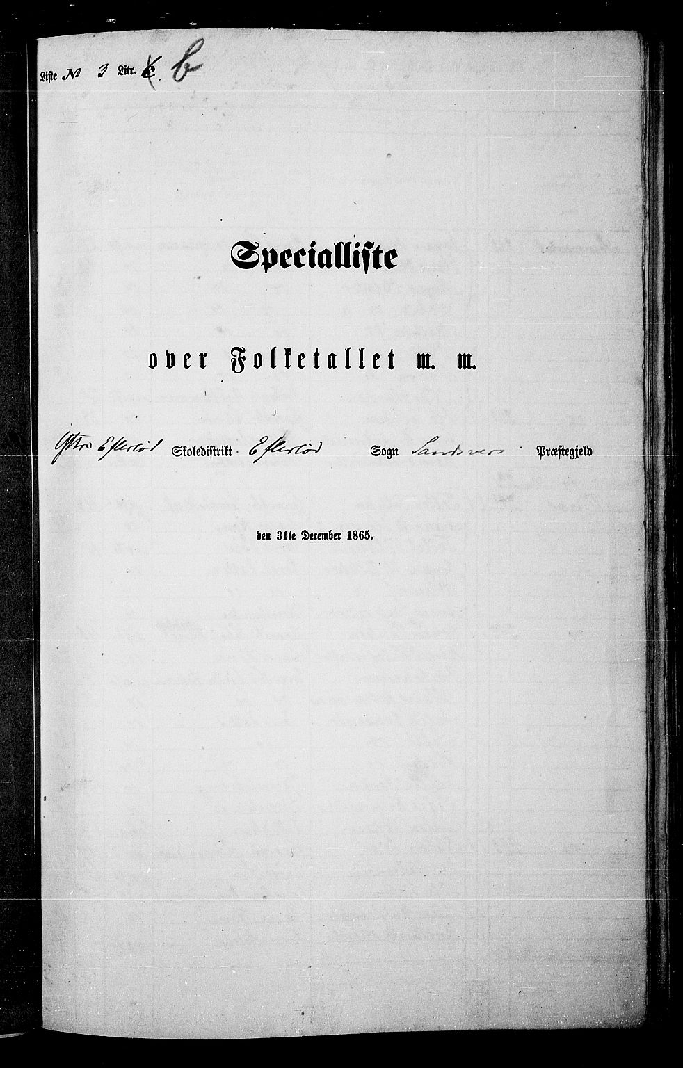 RA, Folketelling 1865 for 0629P Sandsvær prestegjeld, 1865, s. 56