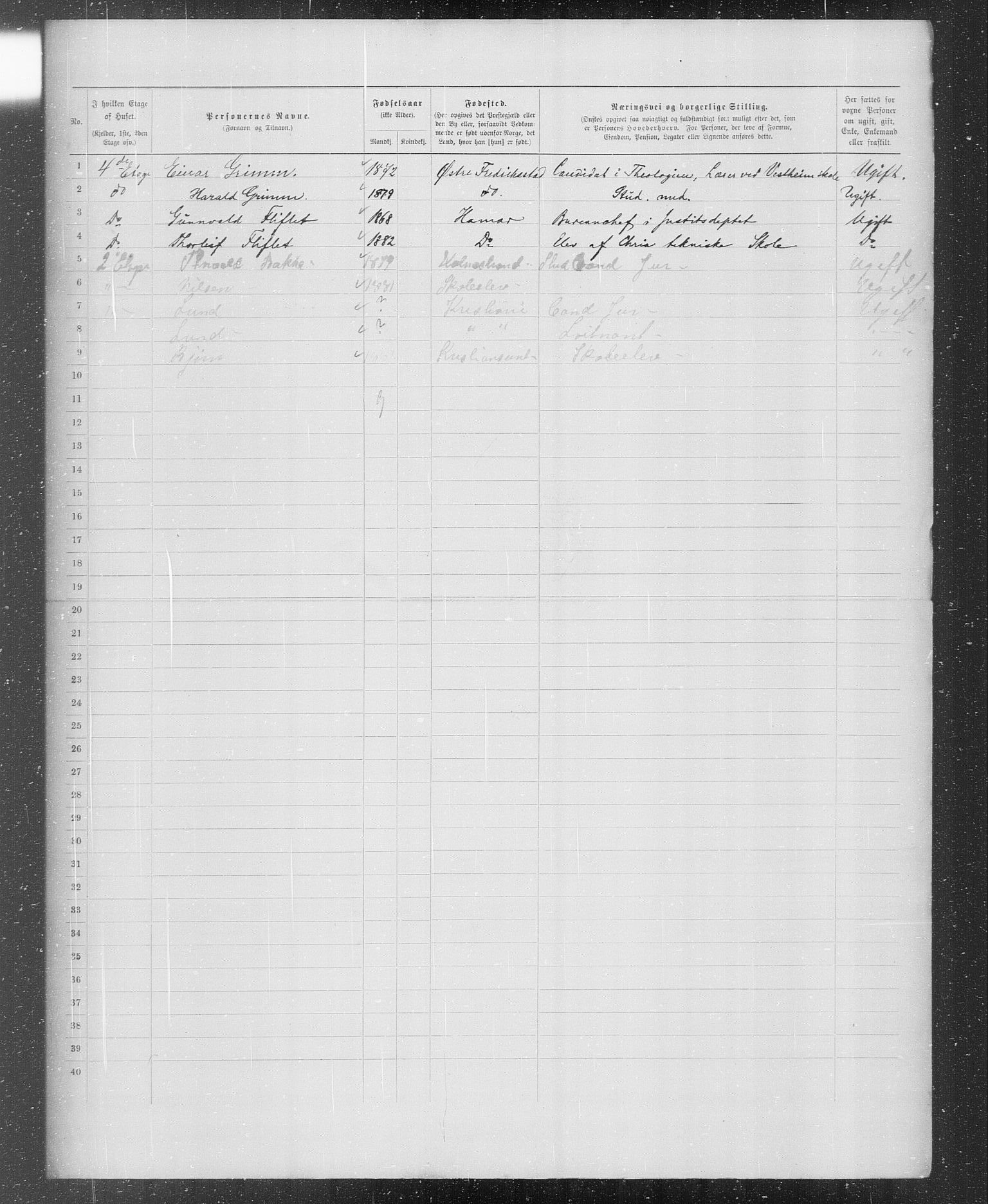 OBA, Kommunal folketelling 31.12.1899 for Kristiania kjøpstad, 1899, s. 538