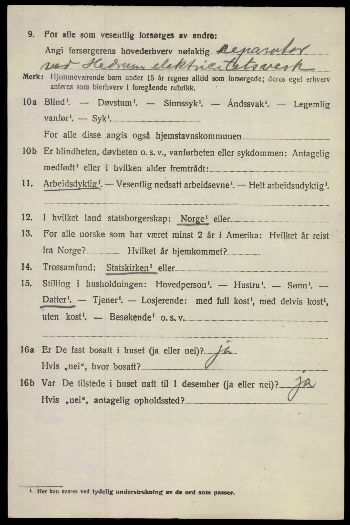 SAKO, Folketelling 1920 for 0727 Hedrum herred, 1920, s. 9582