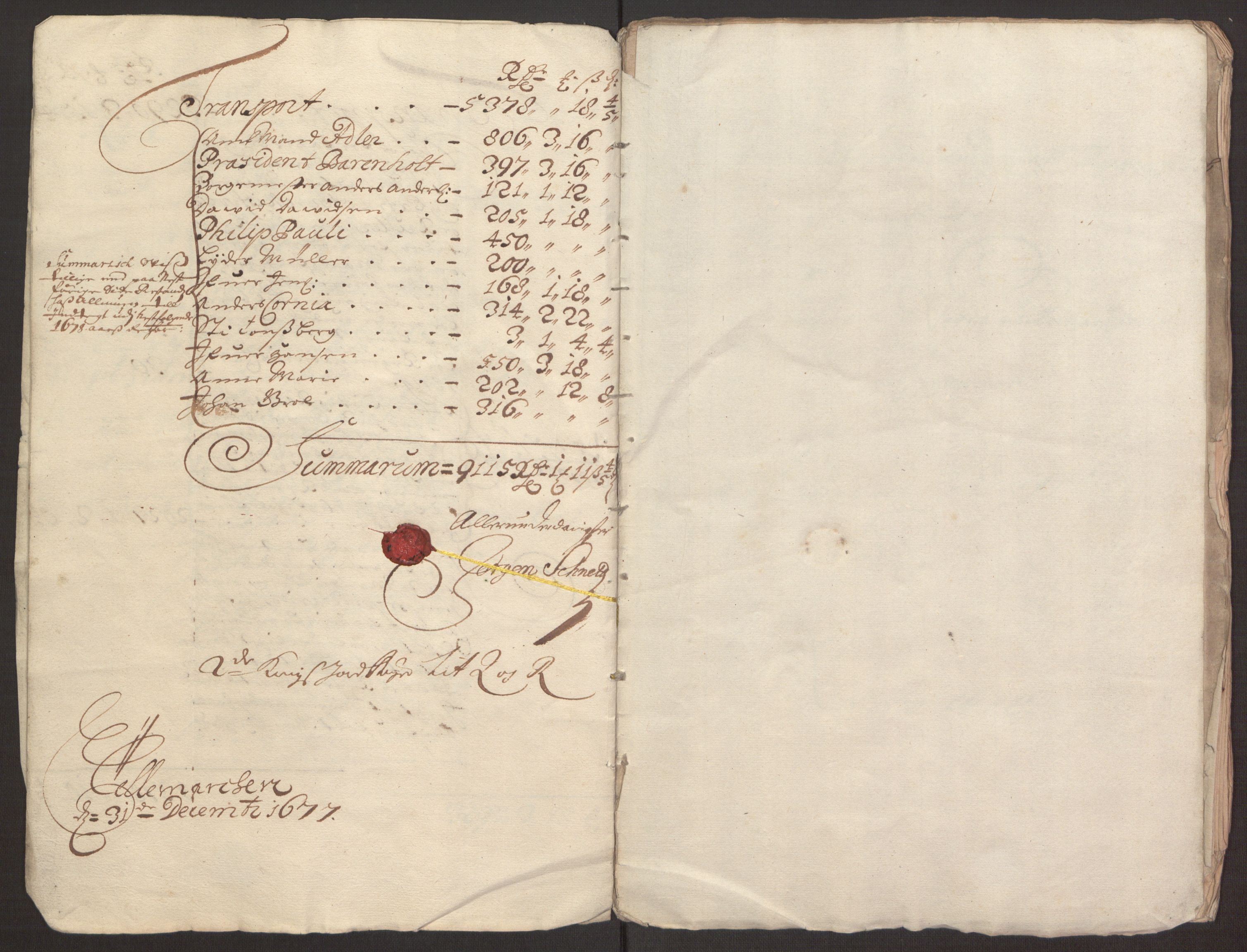 Rentekammeret inntil 1814, Reviderte regnskaper, Fogderegnskap, AV/RA-EA-4092/R35/L2068: Fogderegnskap Øvre og Nedre Telemark, 1677, s. 8