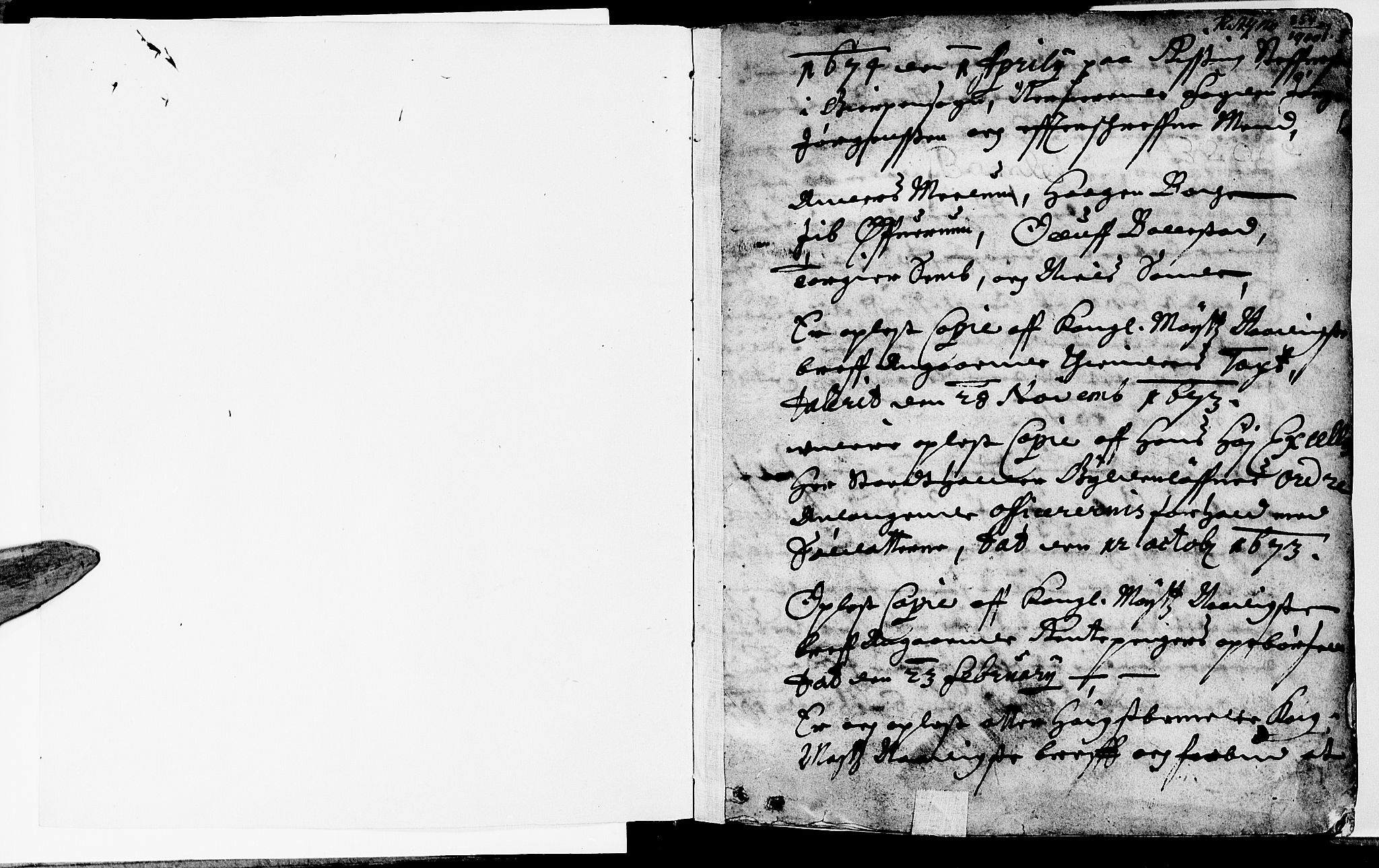 Bamble sorenskriveri, SAKO/A-214/F/Fa/Faa/L0001: Tingbok, 1674, s. 1