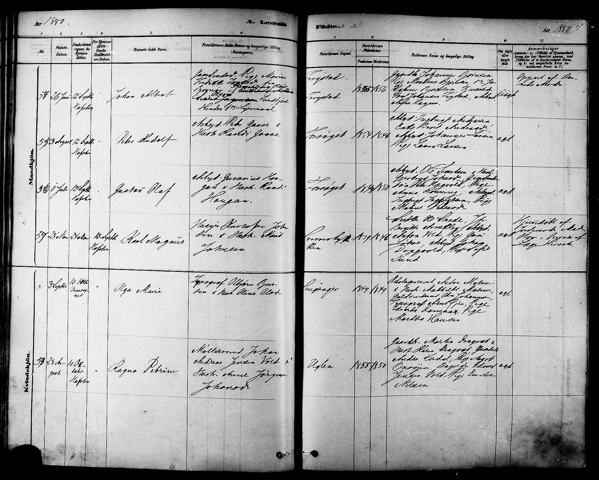 Ministerialprotokoller, klokkerbøker og fødselsregistre - Sør-Trøndelag, SAT/A-1456/606/L0294: Ministerialbok nr. 606A09, 1878-1886, s. 67