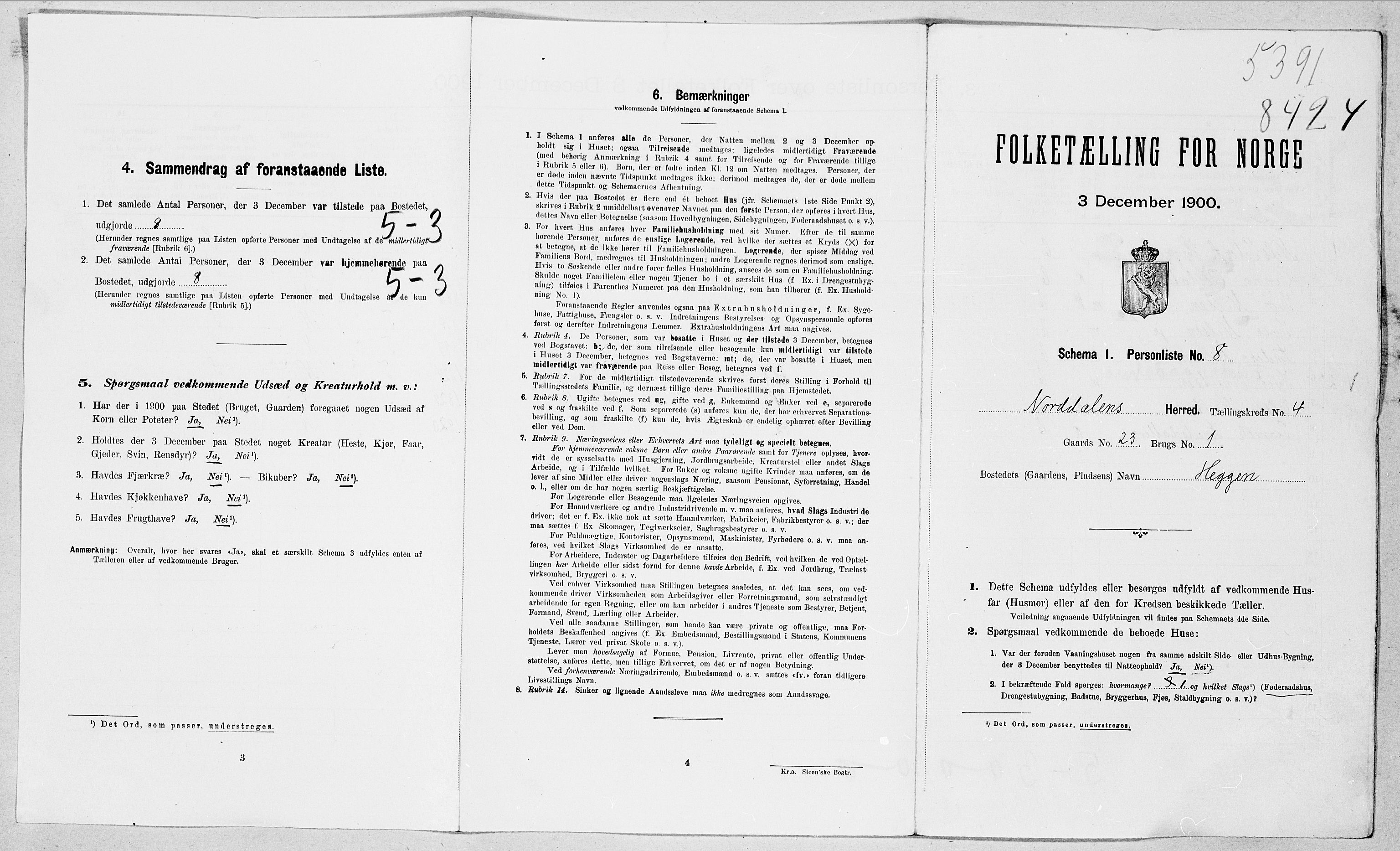 SAT, Folketelling 1900 for 1524 Norddal herred, 1900, s. 40