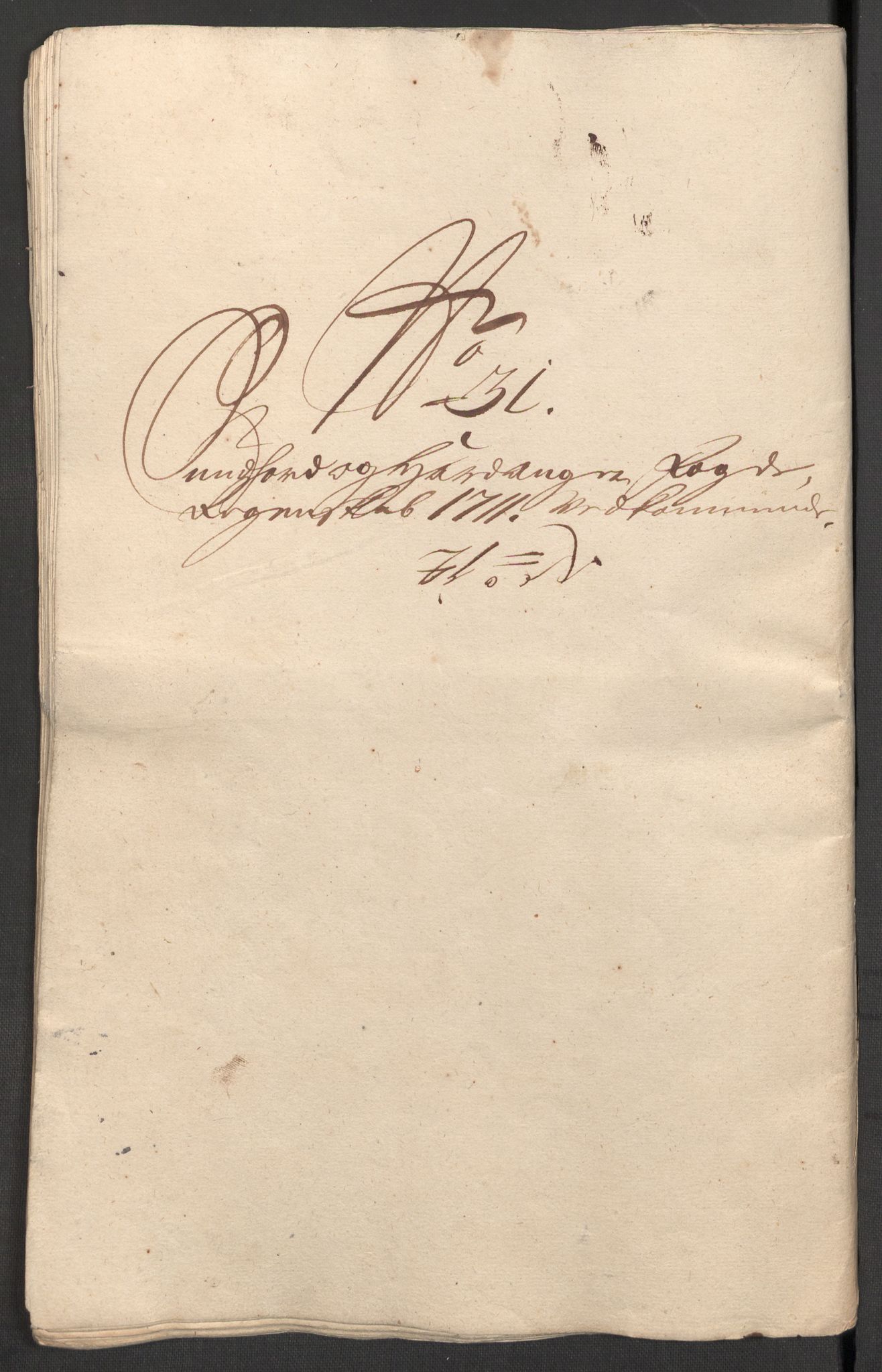 Rentekammeret inntil 1814, Reviderte regnskaper, Fogderegnskap, RA/EA-4092/R48/L2987: Fogderegnskap Sunnhordland og Hardanger, 1711, s. 695