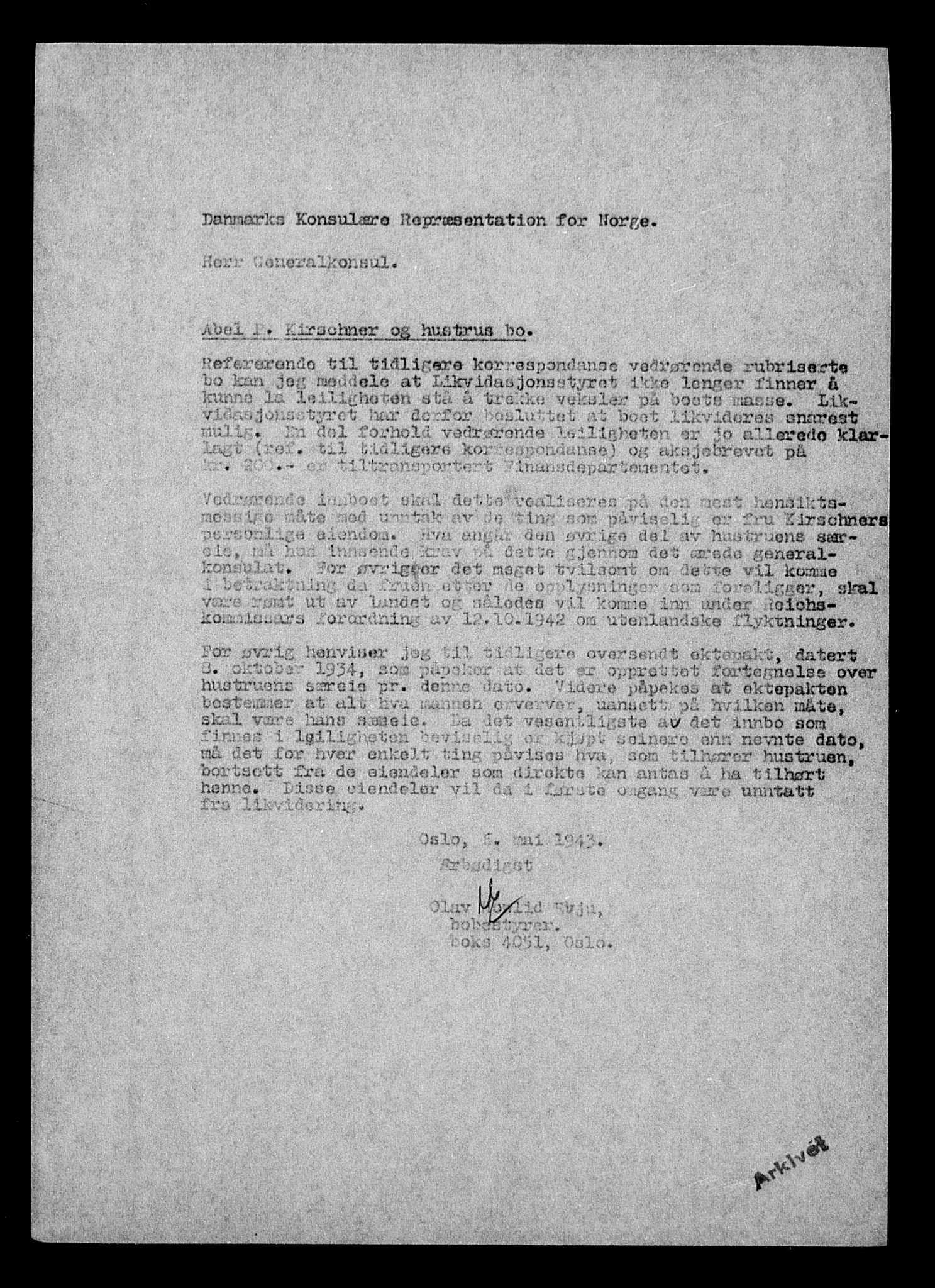 Justisdepartementet, Tilbakeføringskontoret for inndratte formuer, AV/RA-S-1564/H/Hc/Hcc/L0951: --, 1945-1947, s. 433