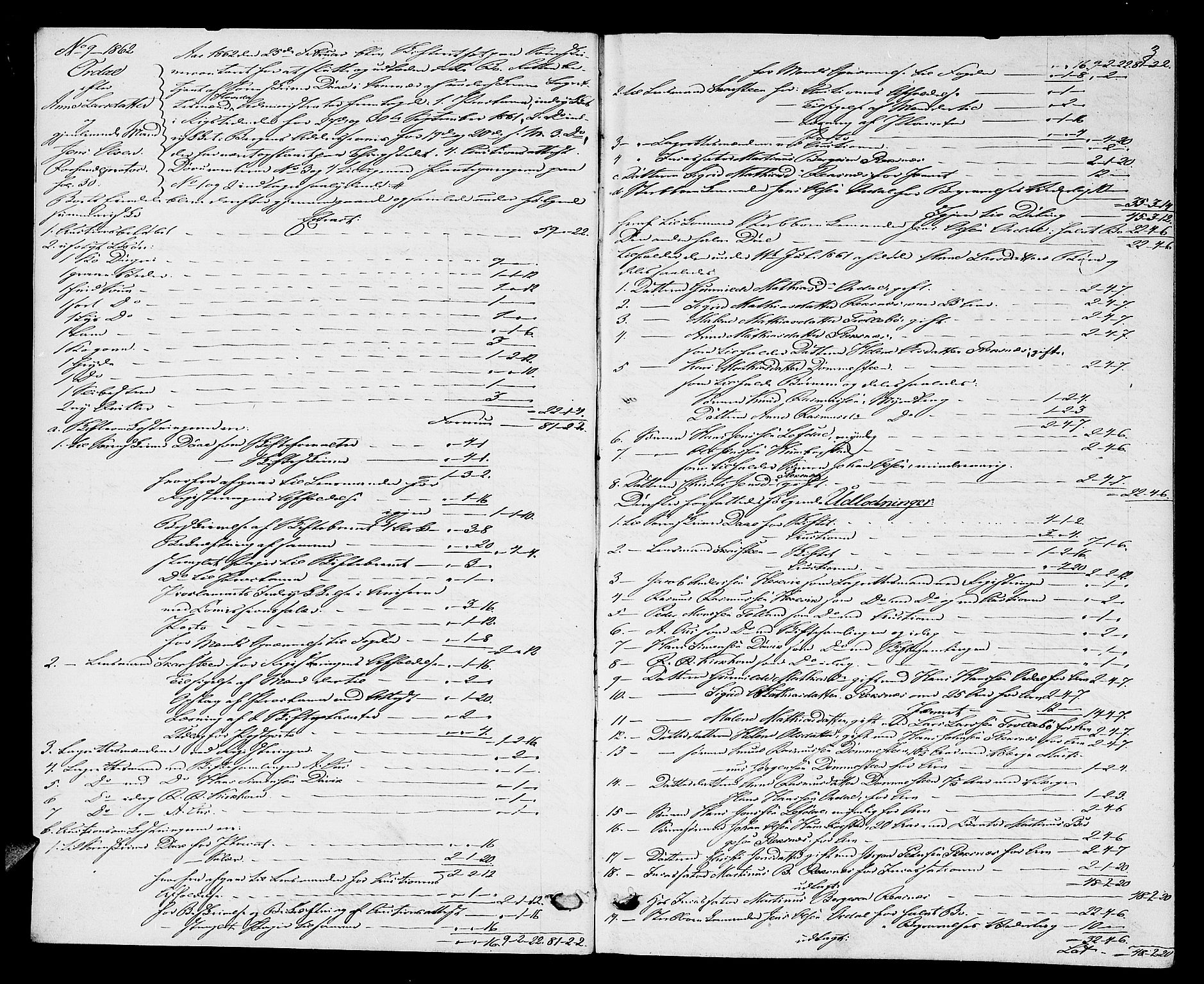Nordfjord sorenskriveri, AV/SAB-A-2801/1/04/04d/L0003: Skifteutlodningsprotokoll, 1862-1865, s. 2b-3a