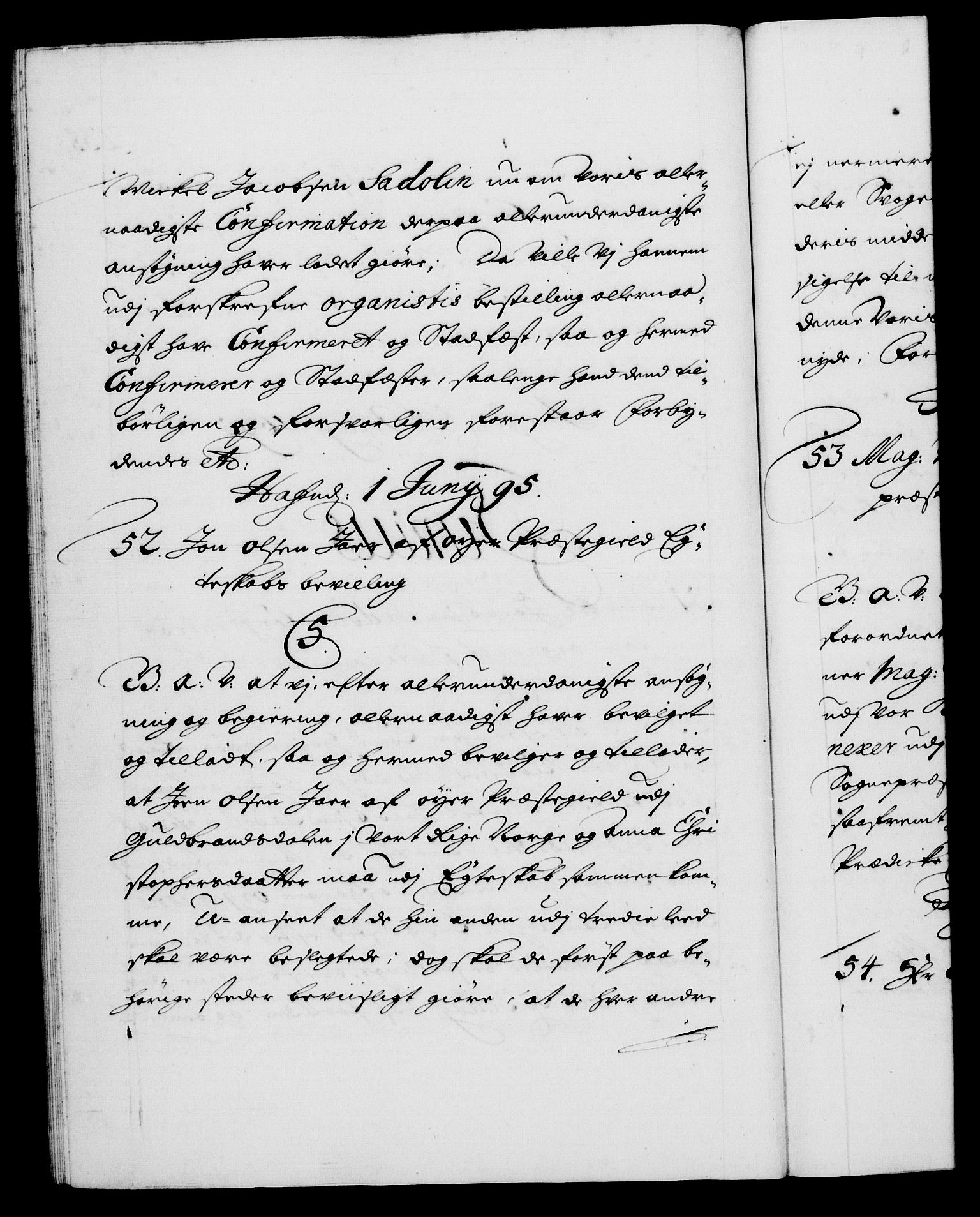 Danske Kanselli 1572-1799, RA/EA-3023/F/Fc/Fca/Fcaa/L0016: Norske registre (mikrofilm), 1692-1697, s. 238b
