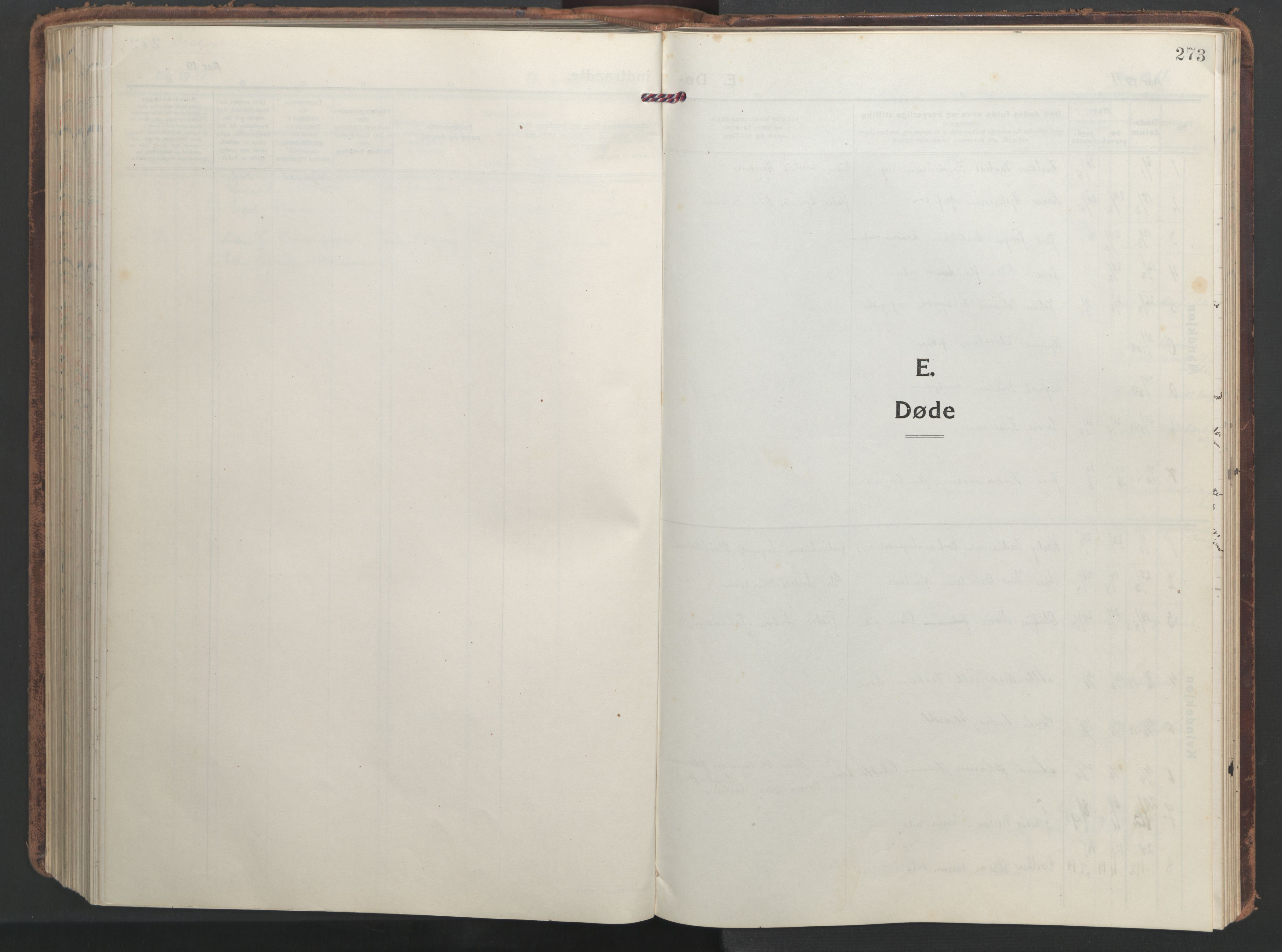 Ministerialprotokoller, klokkerbøker og fødselsregistre - Nordland, SAT/A-1459/839/L0574: Klokkerbok nr. 839C04, 1918-1950, s. 273