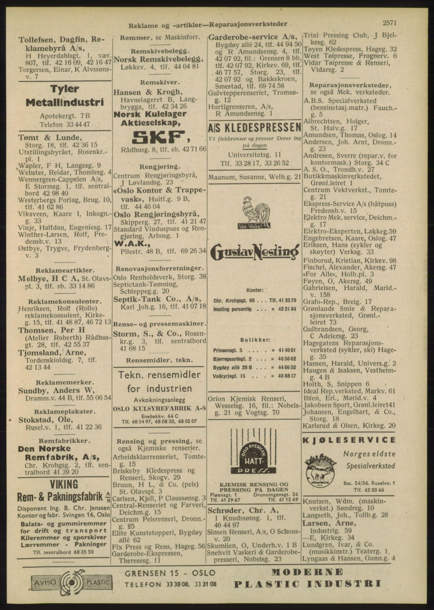 Kristiania/Oslo adressebok, PUBL/-, 1948, s. 2571