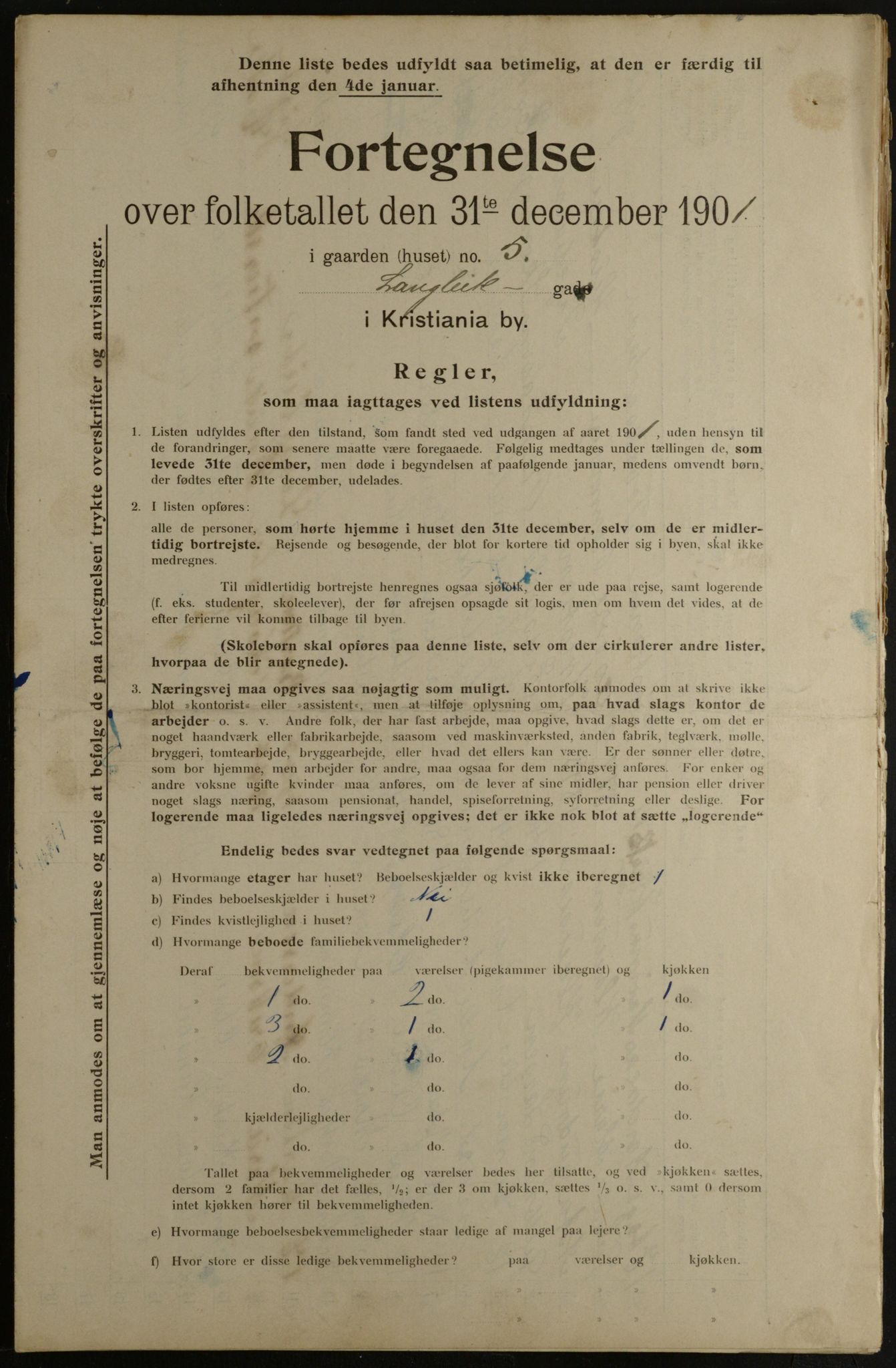 OBA, Kommunal folketelling 31.12.1901 for Kristiania kjøpstad, 1901, s. 8801