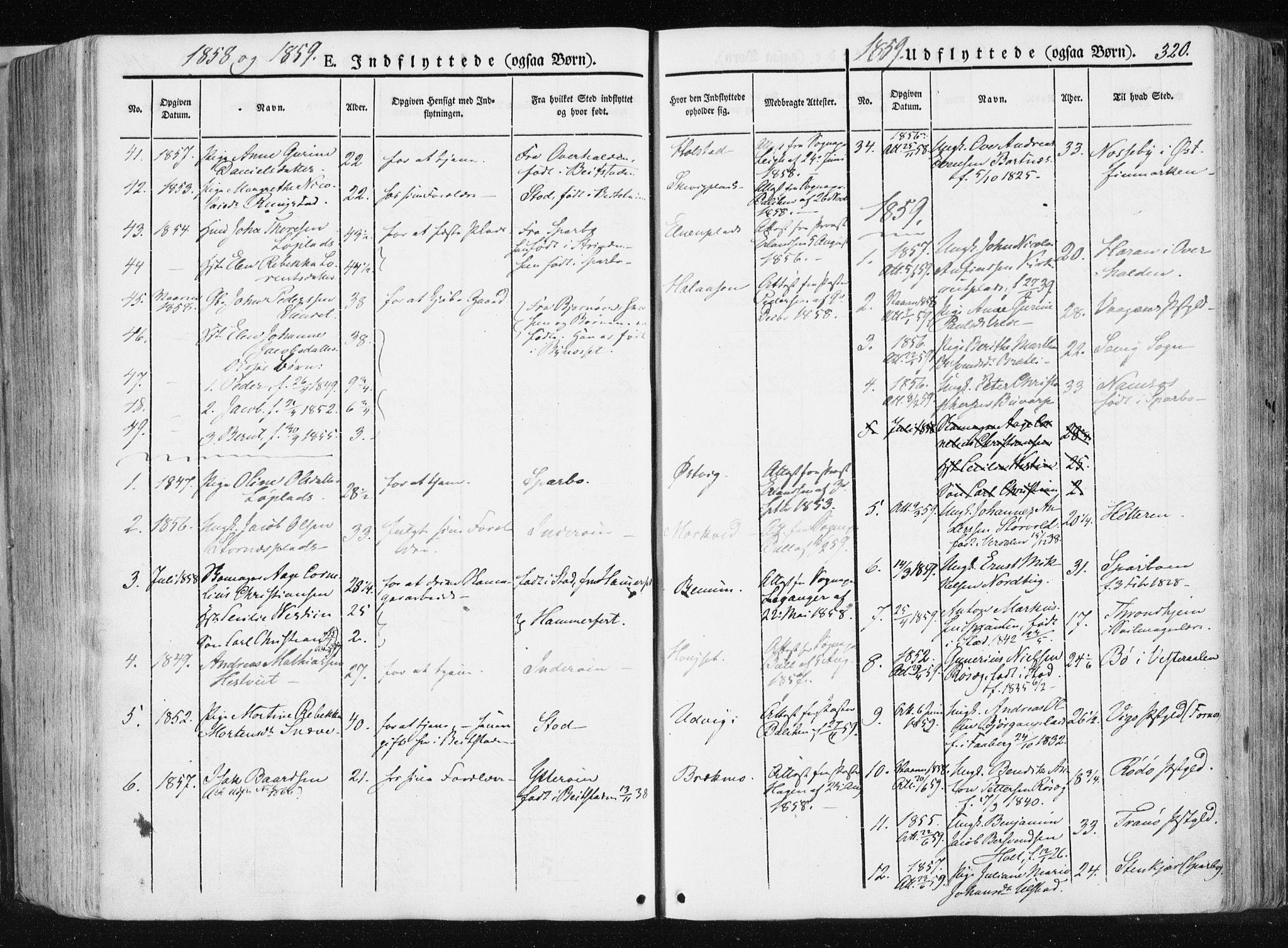 Ministerialprotokoller, klokkerbøker og fødselsregistre - Nord-Trøndelag, SAT/A-1458/741/L0393: Ministerialbok nr. 741A07, 1849-1863, s. 320