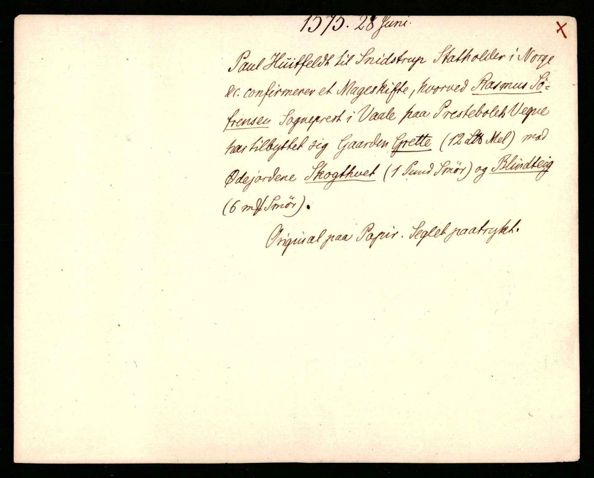 Riksarkivets diplomsamling, AV/RA-EA-5965/F35/F35b/L0002: Riksarkivets diplomer, seddelregister, 1567-1583, s. 295