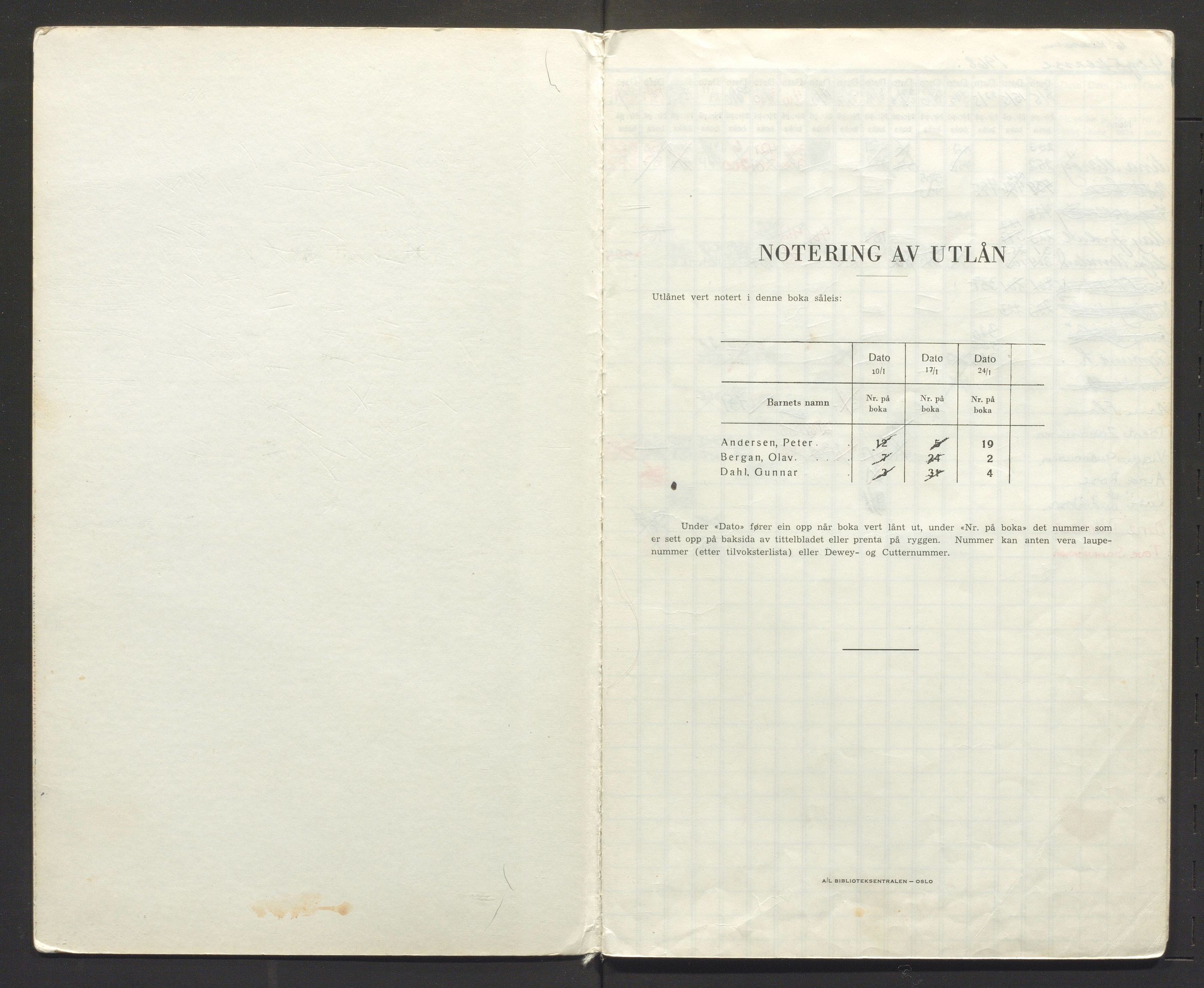 Radøy kommune. Skuleboksamlingane, IKAH/1260b-217/G/Ga/L0002: Utlånsbok for Haugland skuleboksamling, 1968-1985