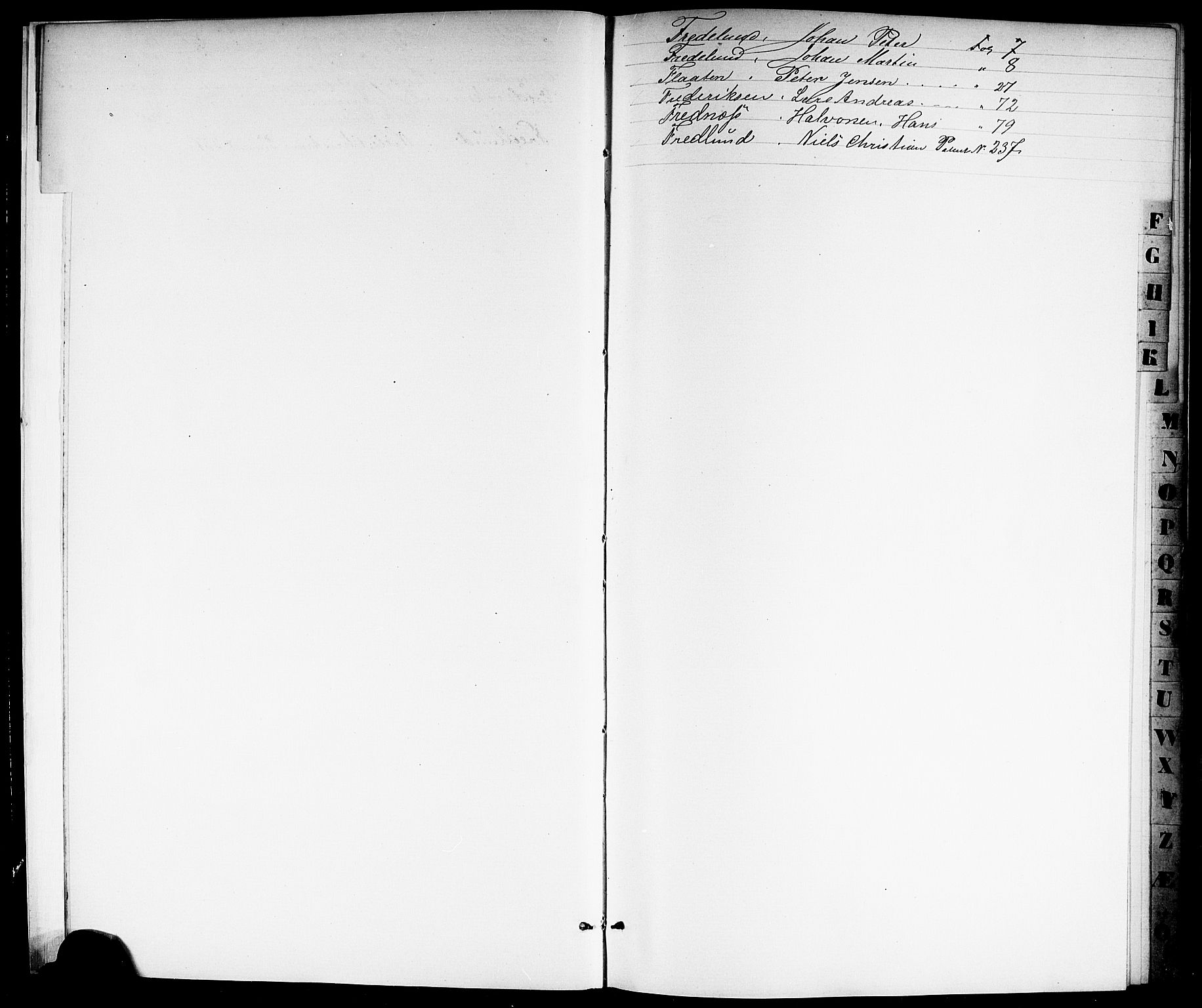 Brevik innrulleringskontor, SAKO/A-833/F/Fa/L0001: Annotasjonsrulle, 1860-1868, s. 8