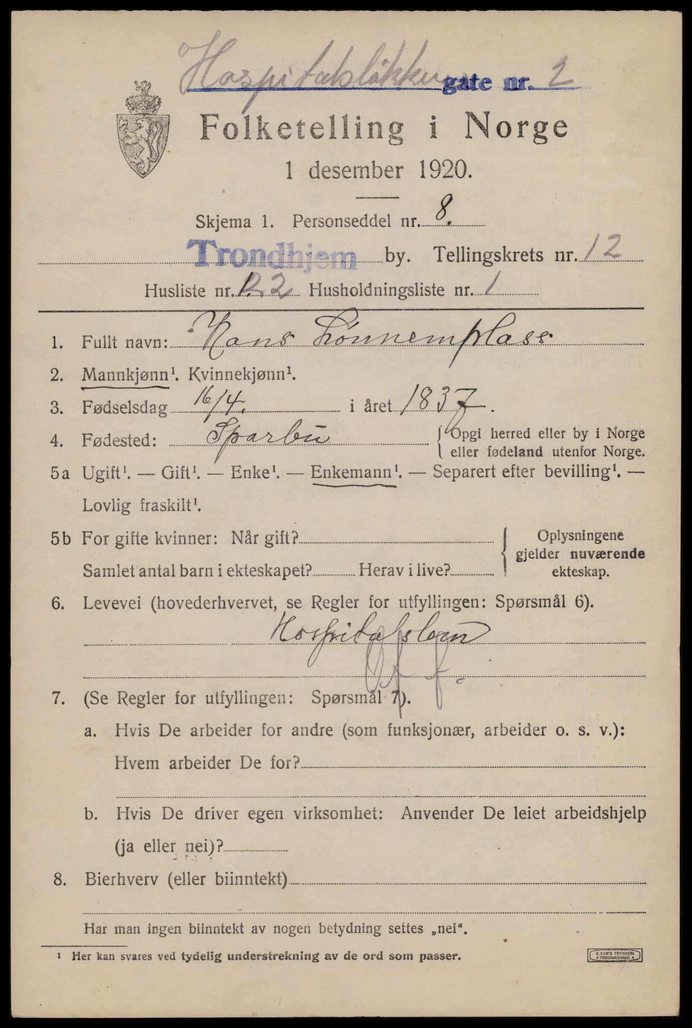 SAT, Folketelling 1920 for 1601 Trondheim kjøpstad, 1920, s. 47928