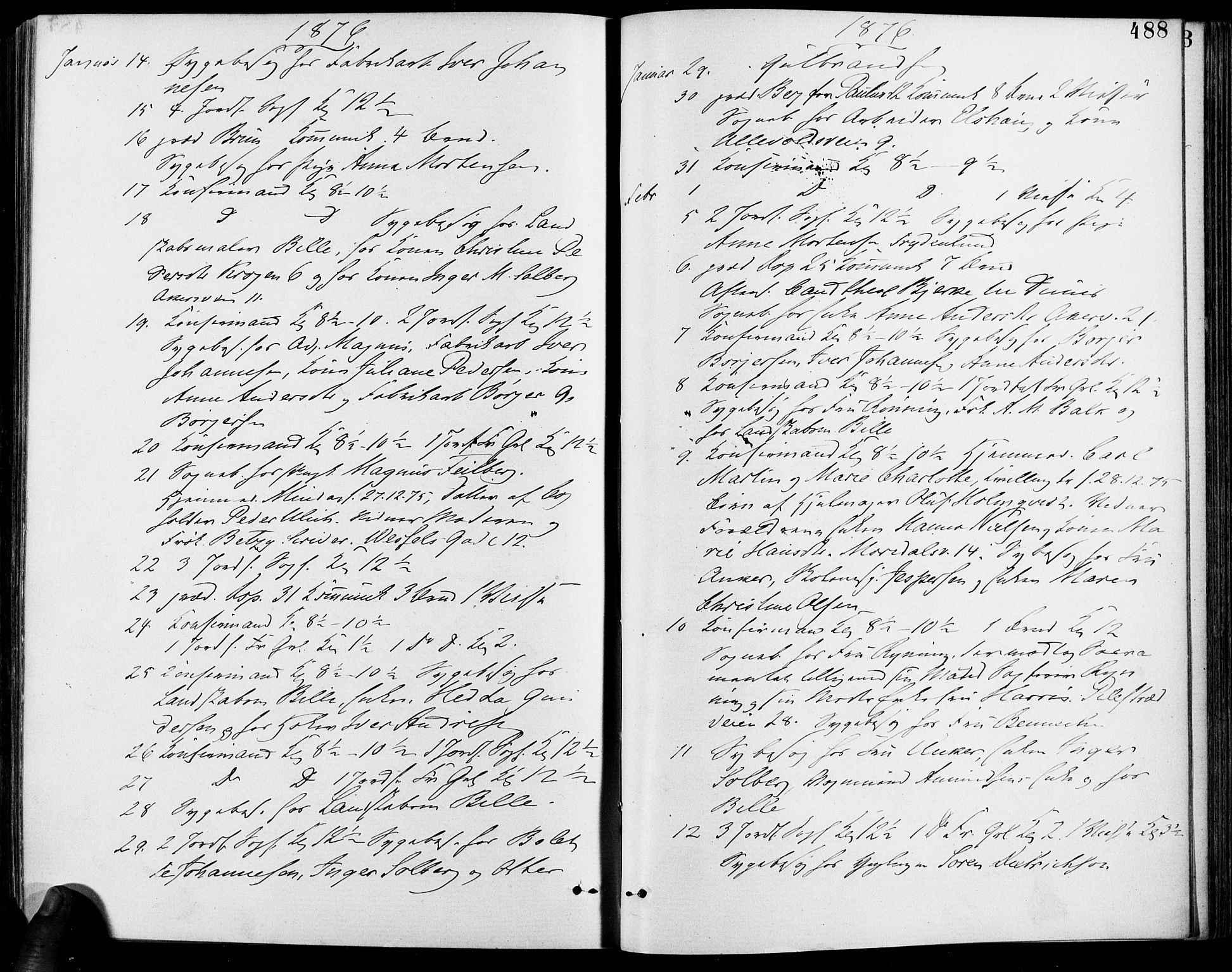 Gamle Aker prestekontor Kirkebøker, AV/SAO-A-10617a/F/L0005: Ministerialbok nr. 5, 1873-1881, s. 488